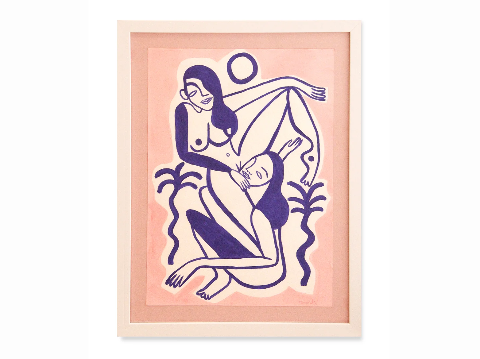Party in Marrakech | 2018 | acrílico sobre papel | 51,2 x 38,8 cm.