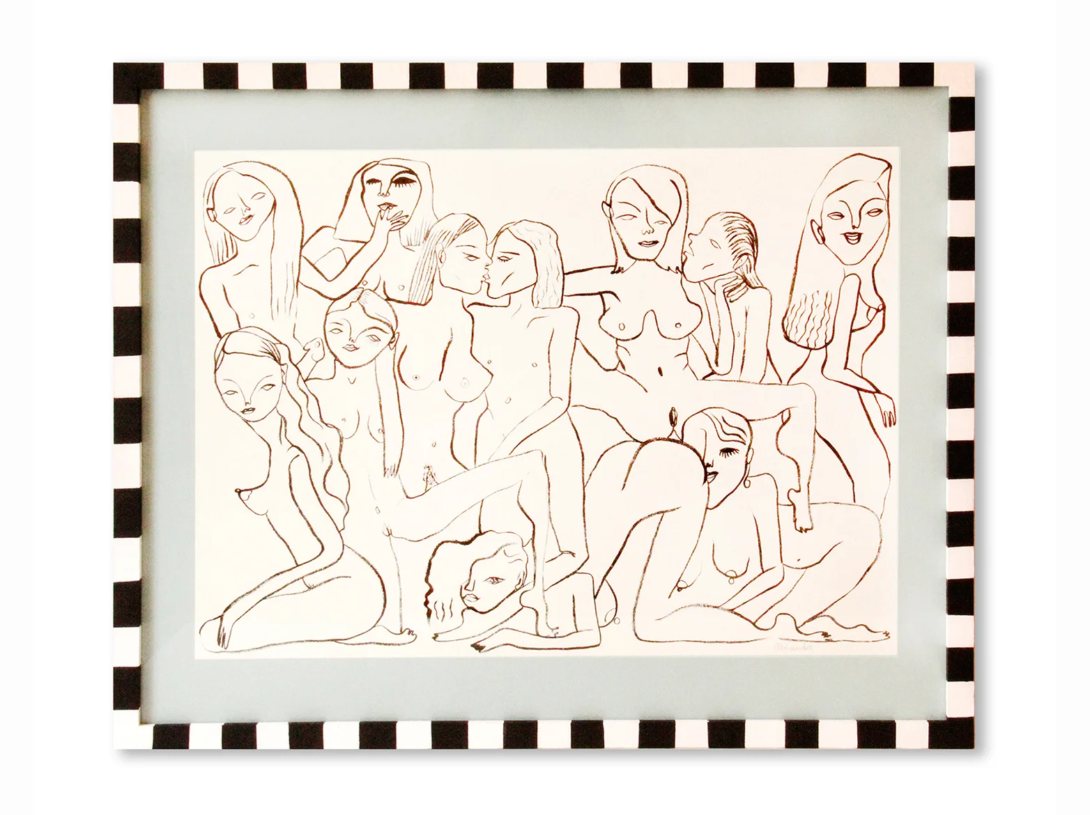Circus d’amour | 2018 | tinta negra sobre papel | 40,6 x 51,2 cm.