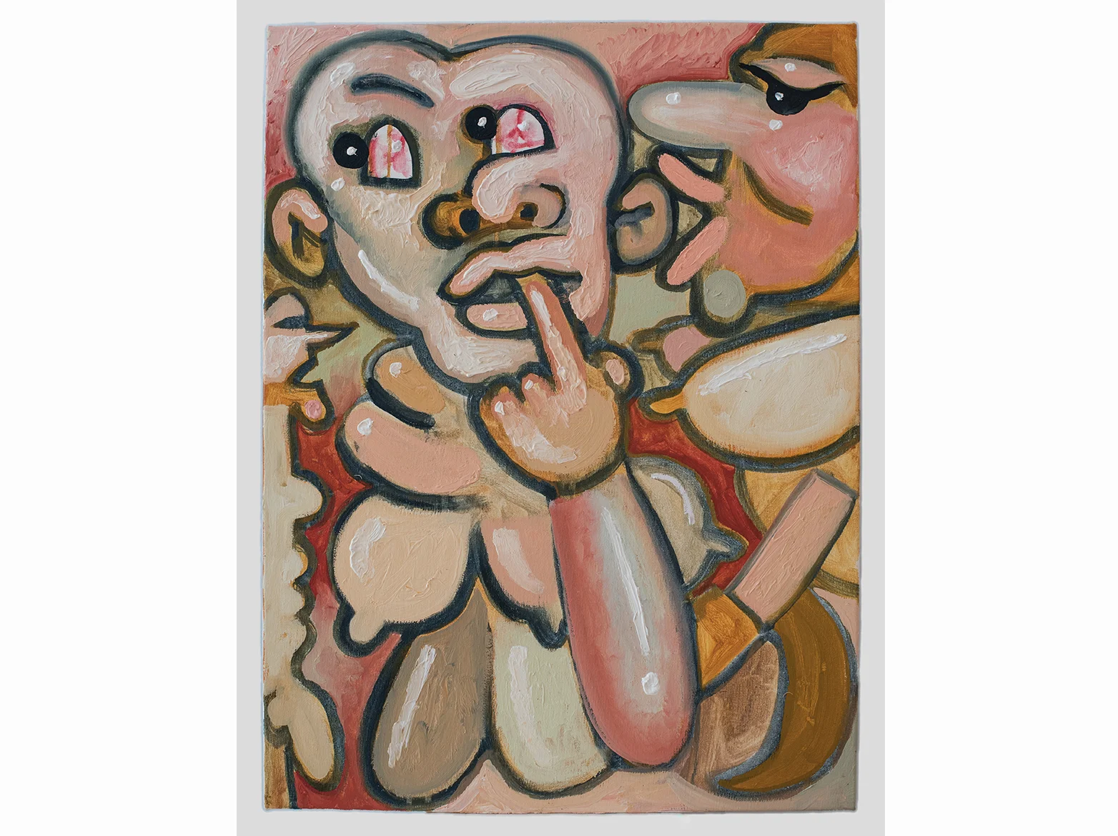 Brian Kokoska Rumor Room (Whisper Composition) | 2018 | óleo sobre lienzo | 61 × 46 cm.