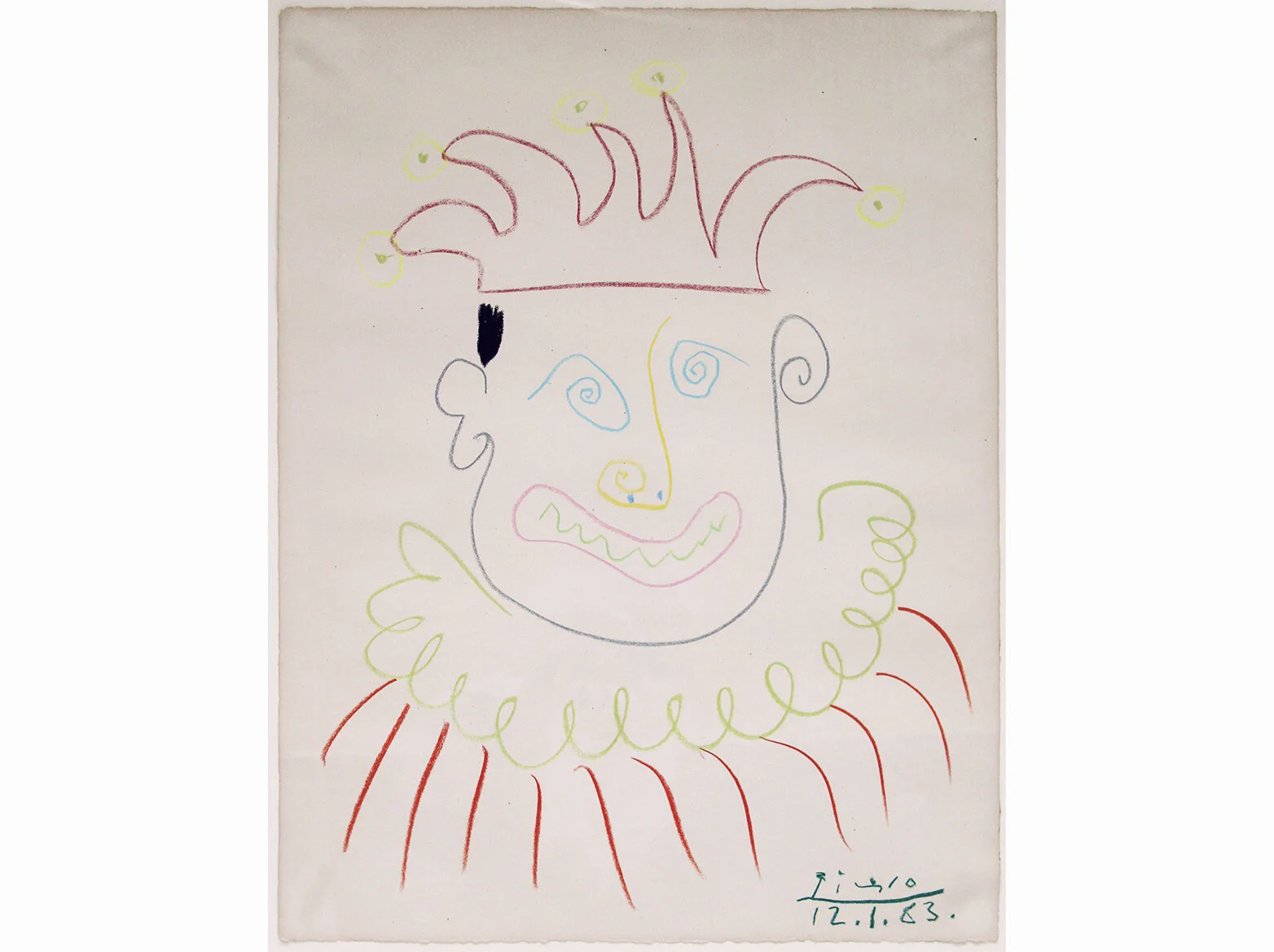 Carnival 1963 | crayon sobre papel | 65,5 x 50,5 cm.