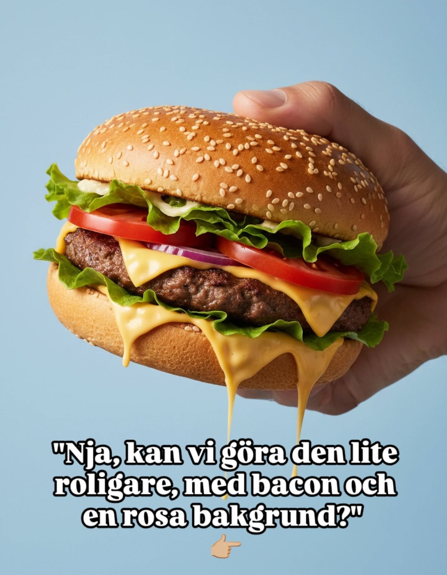 AI burger. 🍔 Swipe left.
Cooked by prompts. ⚡
www.Jettman.se