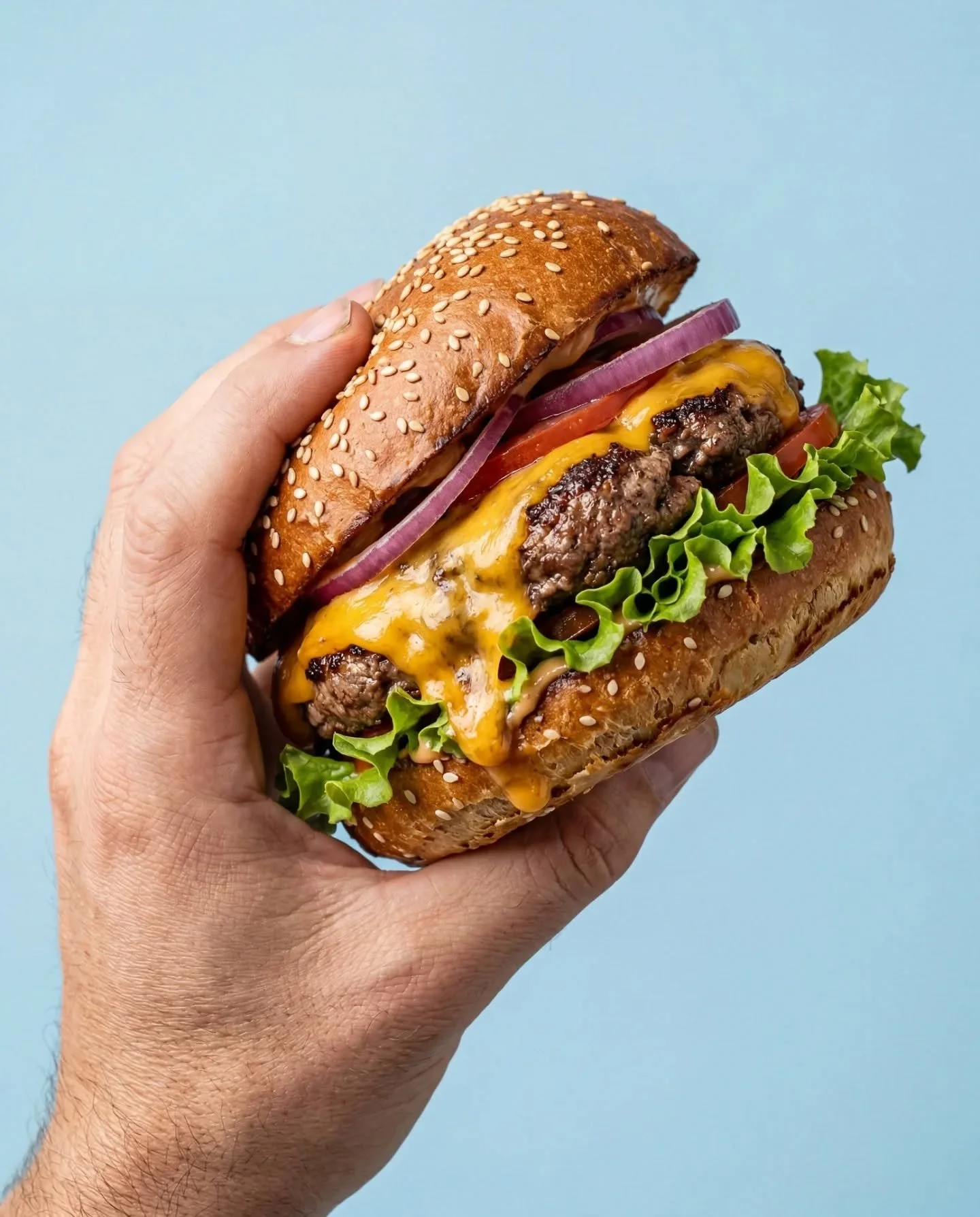 It's been 3 months since my first AI photos of burgers 🍔
The advancements in AI are just crazy fast right now. 

Imagine a full burger campaign. No food stylist. No waste. No studio.
Food photography is notoriously difficult to pull off. The melting