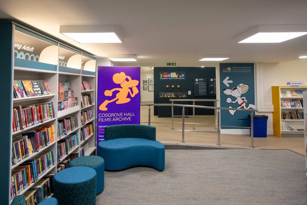 Follow Danger Mouse arrows and signs for Children's Library