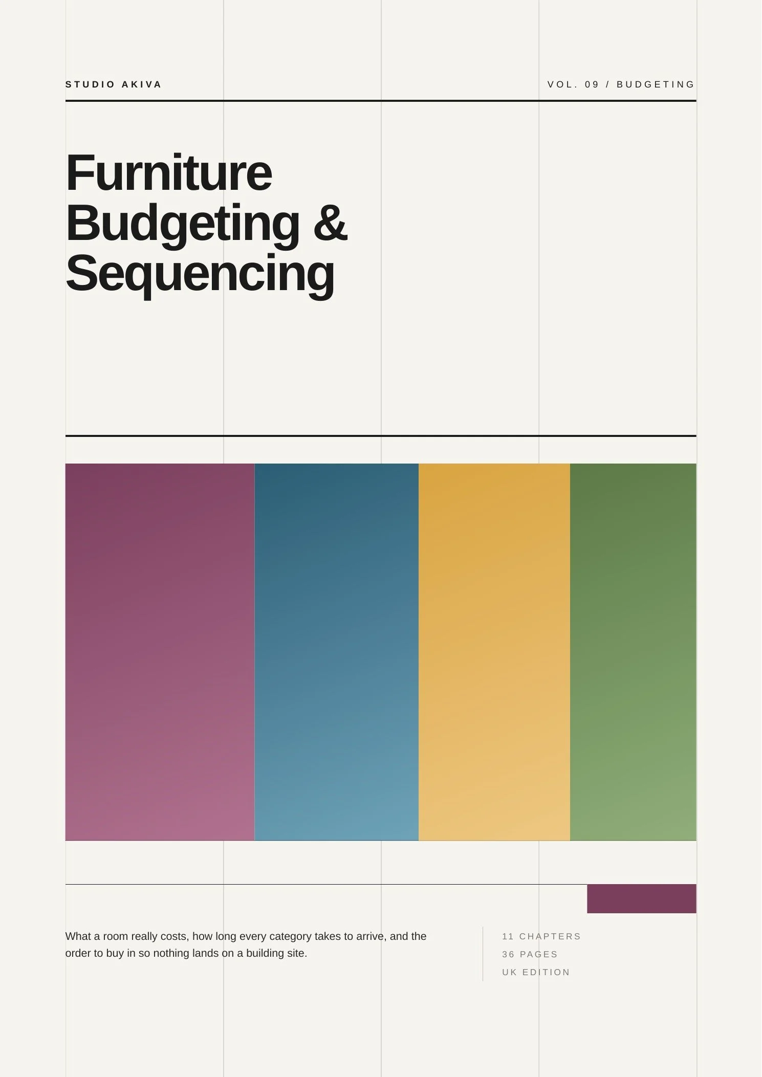 Furniture Budgeting & Sequencing Guide