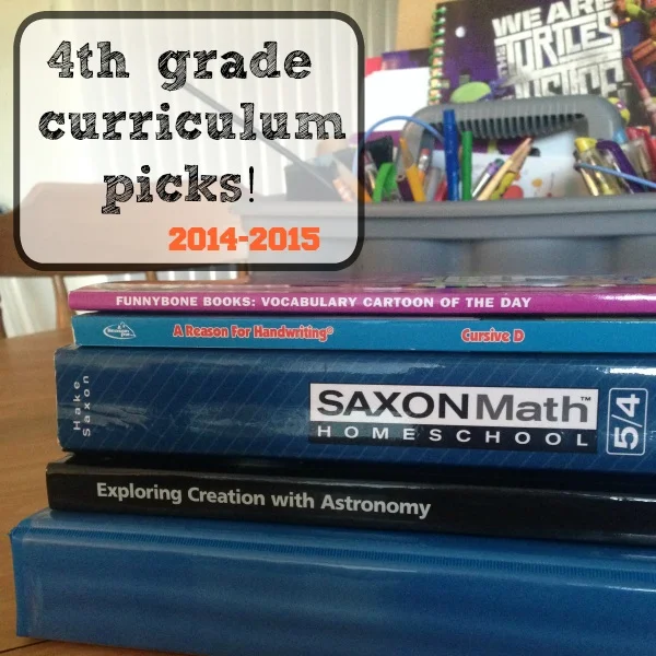 Our 4th Grade Homeschool Curriculum Picks