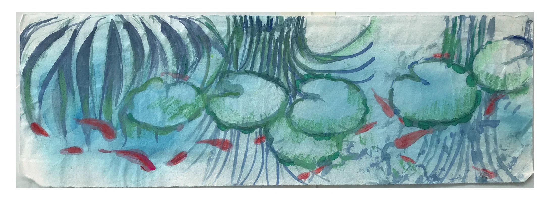 Pond and Koi Sketch