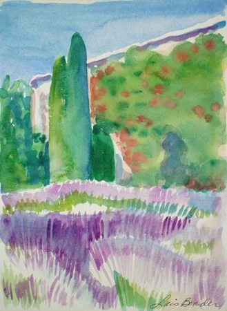 Tuscan Landscape with Lavender