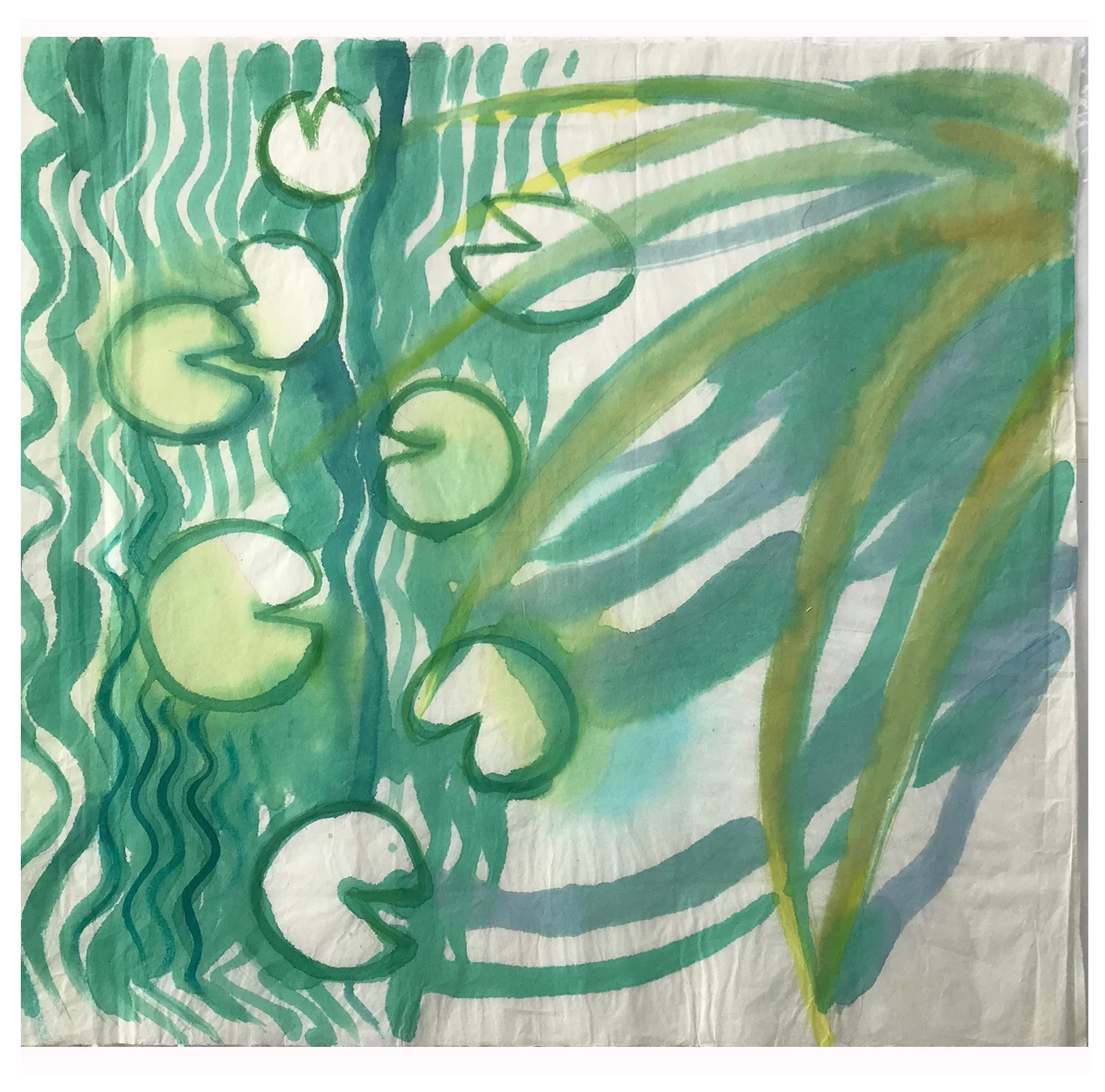 Grasses and Waterlilies