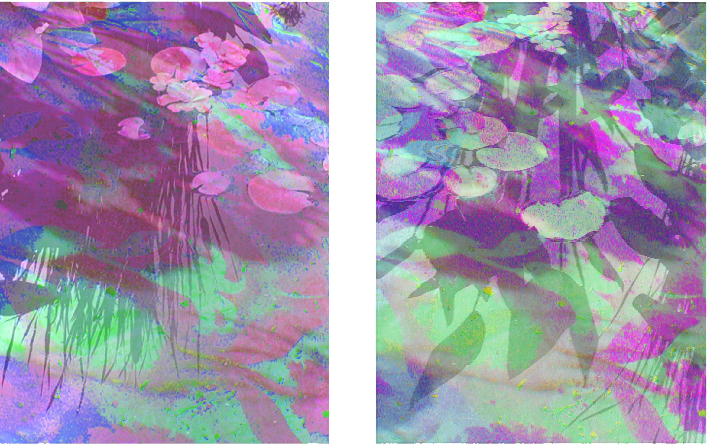 7/ Pond Color Poems V + VI