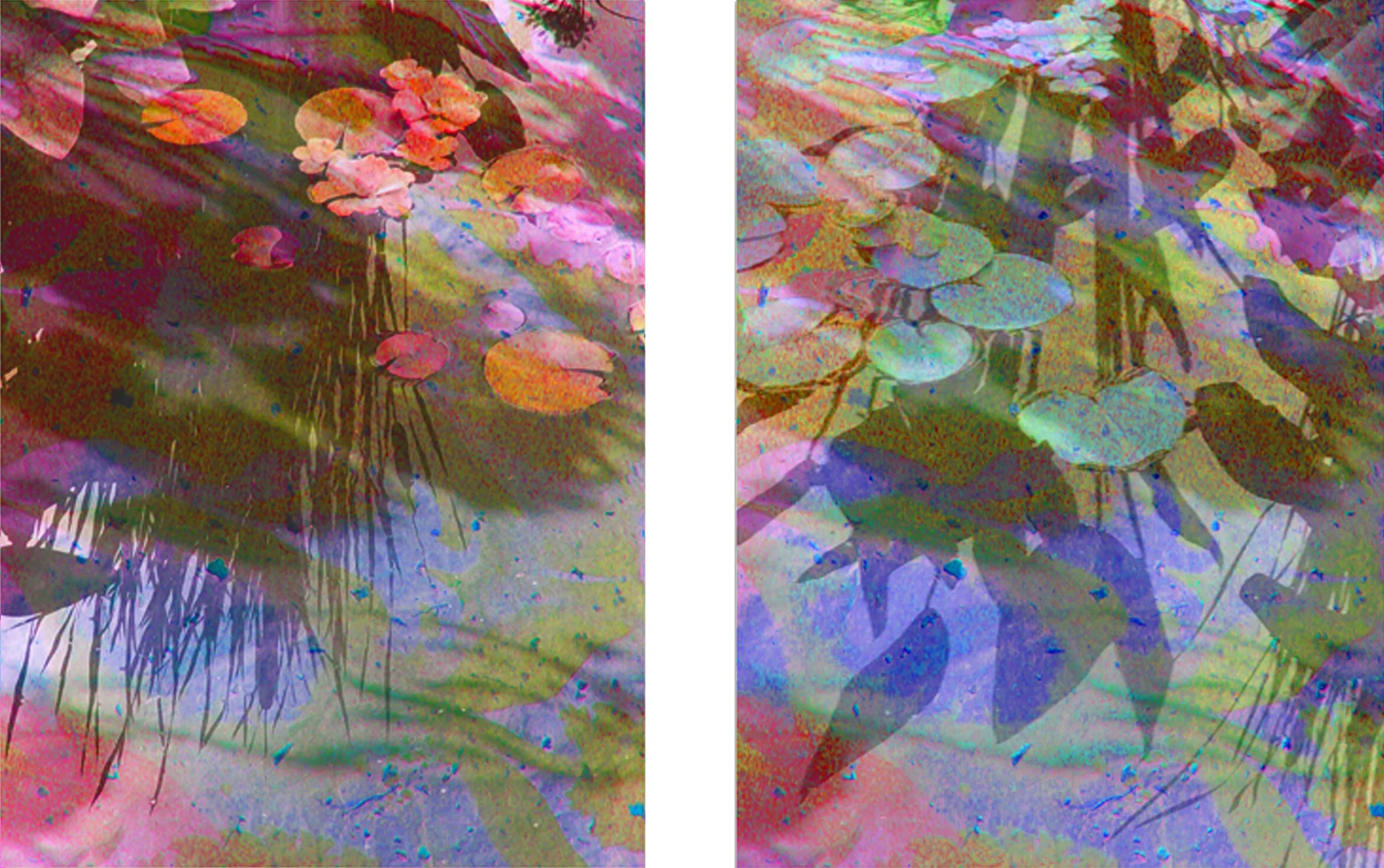 8/ Pond Color Poems VII + VIII