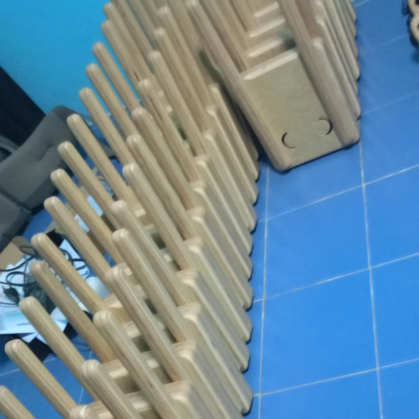 A small army of harp parts, waiting for their turn to become music.
Each one shaped by hand, each one part of a bigger story.

#handcraftedlife #makerlifestyle #creativejourney #slowmade #artisanalspirit #craftsmanship
#harpmaking #woodworking #instr