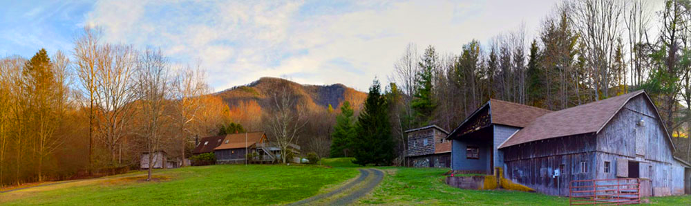 Nestled high in the Blue Ridge Mountains, 70 Acres Studio is in the very Northwest corning of North Carolina on the North face of Phoenix Mountain in Ashe County.
