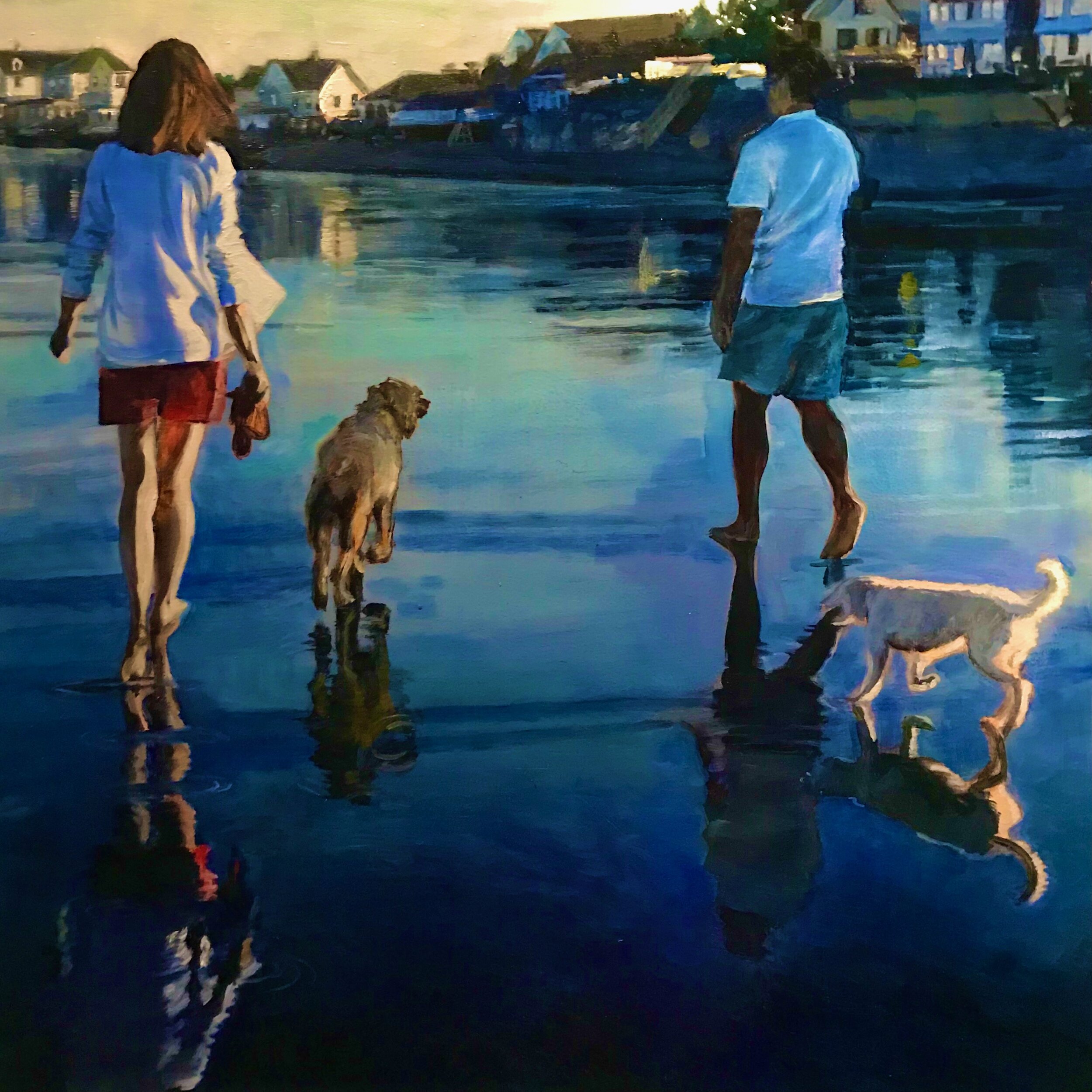 Summer Reflections 18" x 18" Oil Painting on board