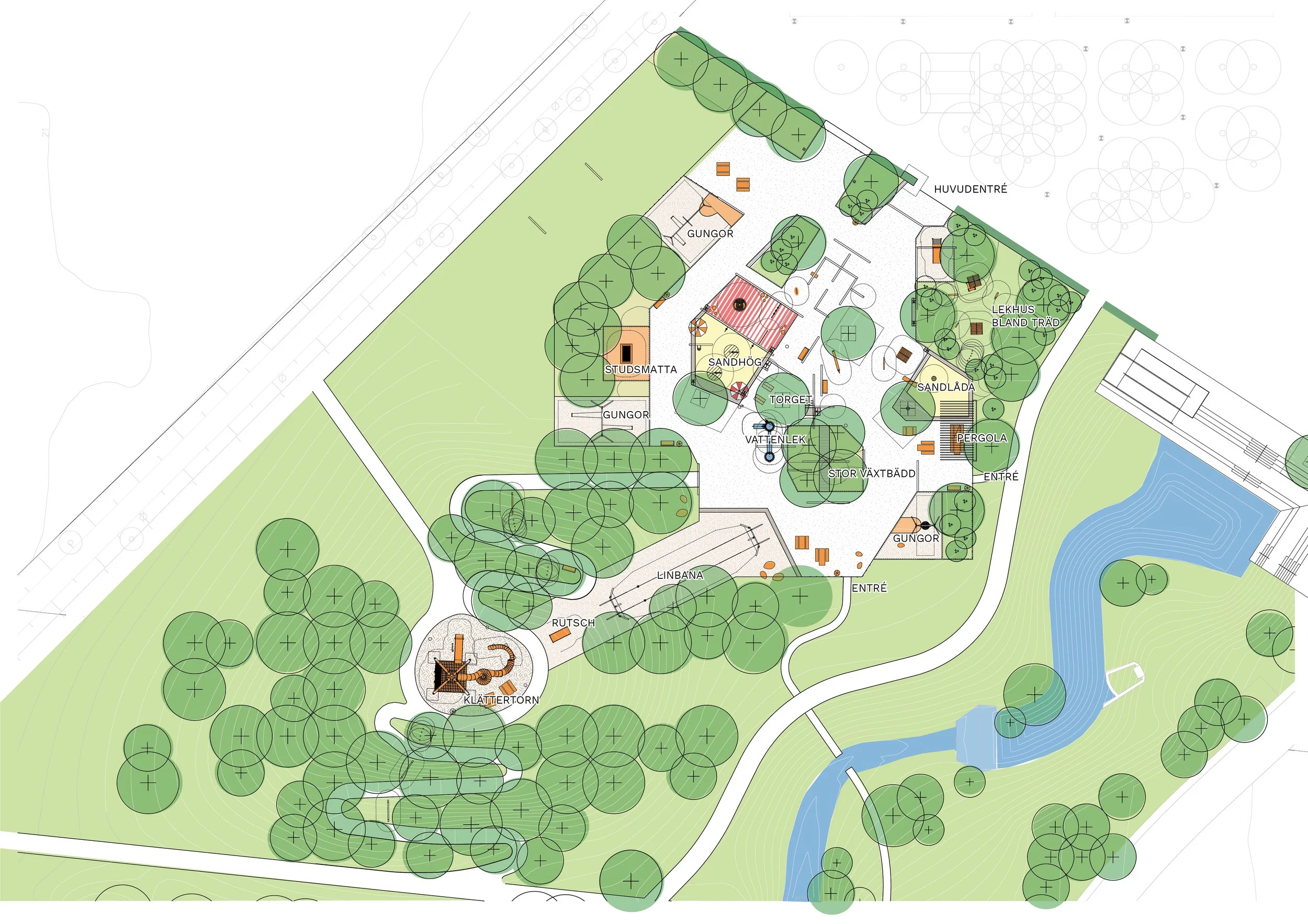 Den hemliga staden – temalekplats, Hyllievångsparken — Plot Studio