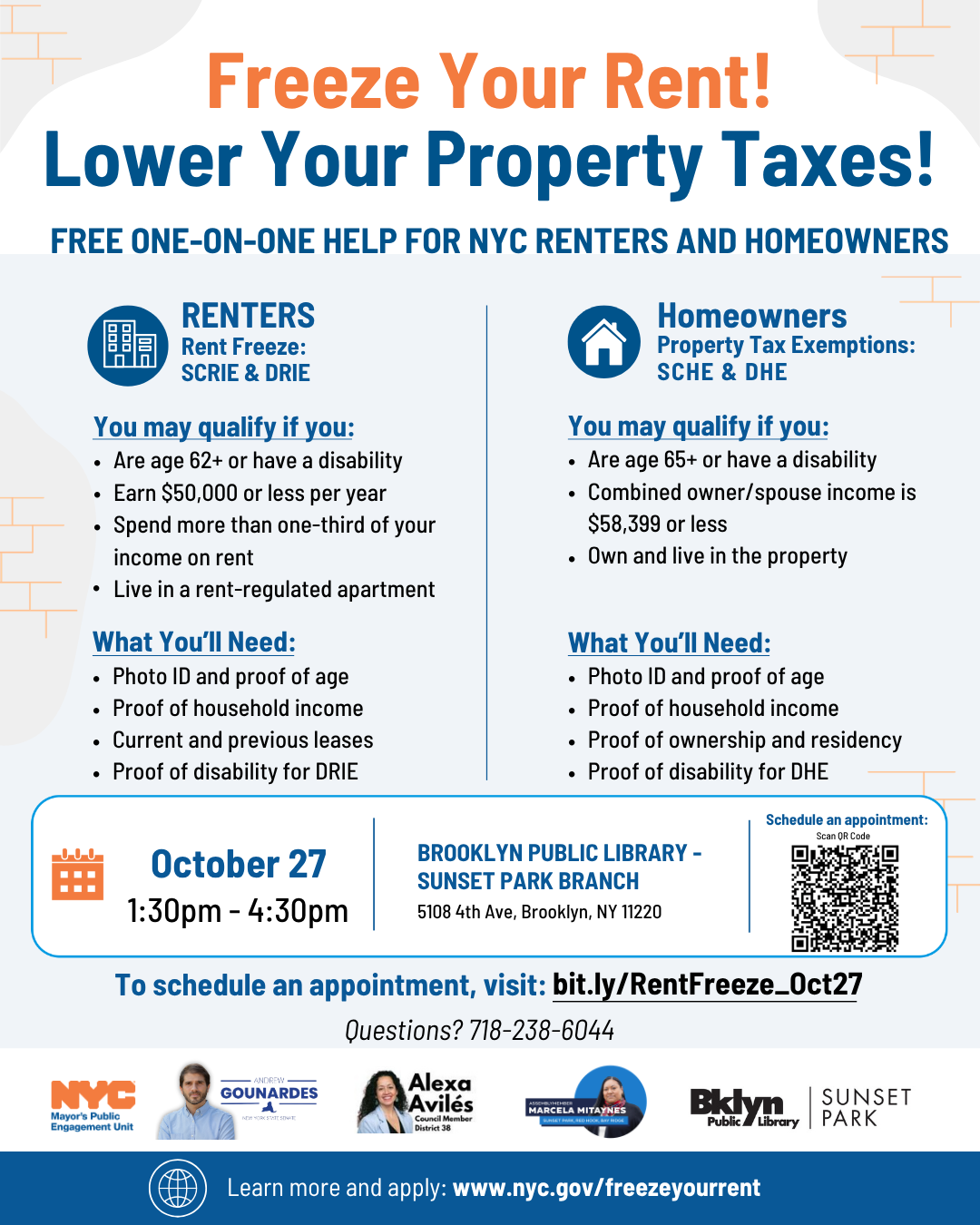 Freeze Your Rent! Lower Your Property Taxes!