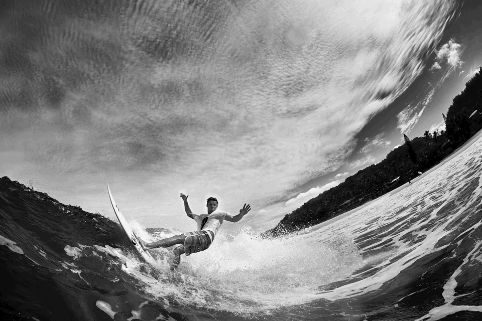 WATER SURF SEQUENCE - Haleiwa, Hawaii