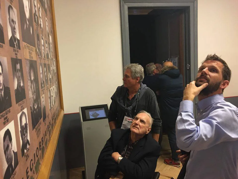 A great honour showing former U.S. Consul in Budapest, Ernie Nagy, the faces of some AVO officers that were plotting against him 60 years before