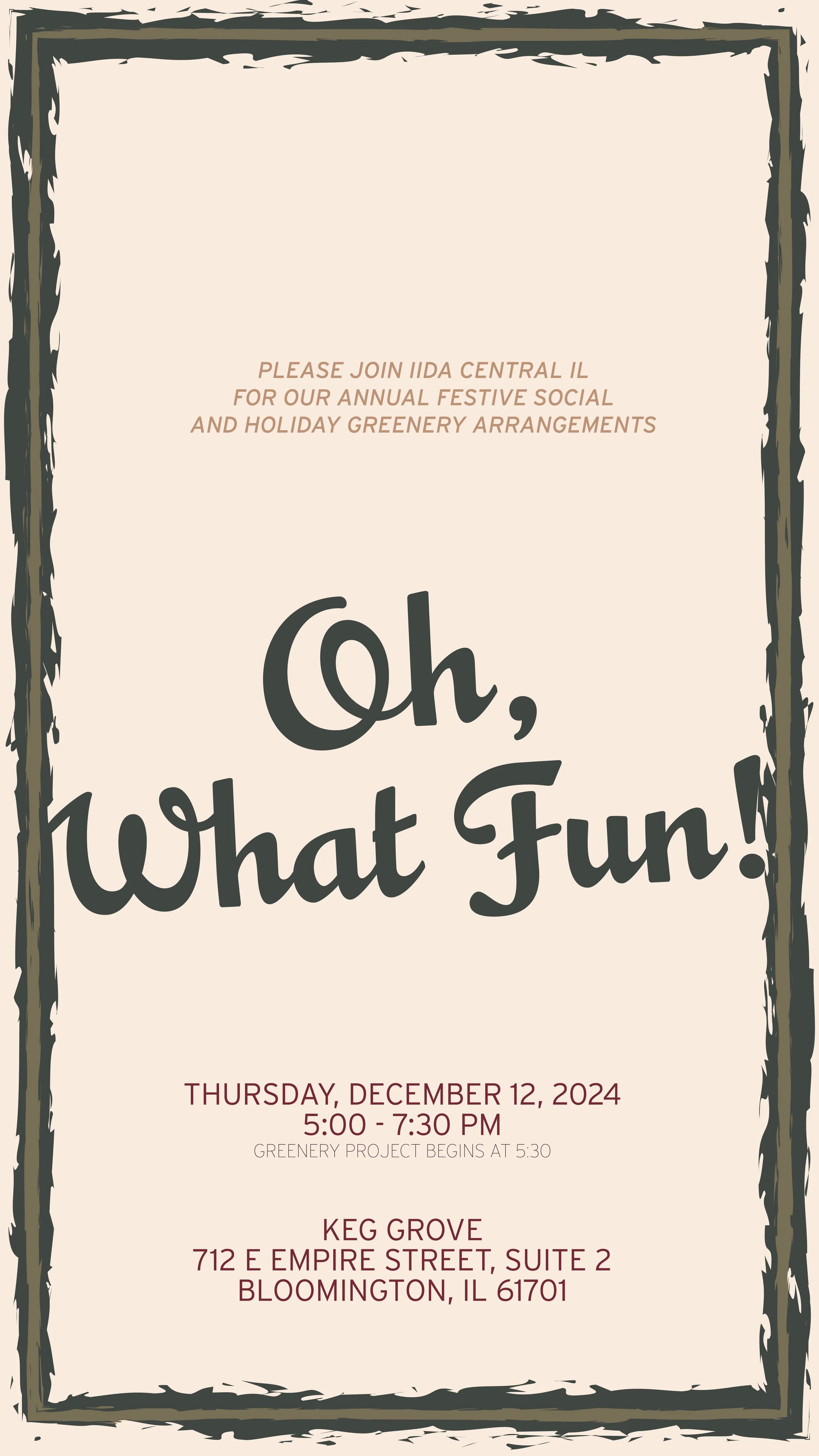 IIDA CICC - Festive Social &amp; Holiday Greenery Arrangement