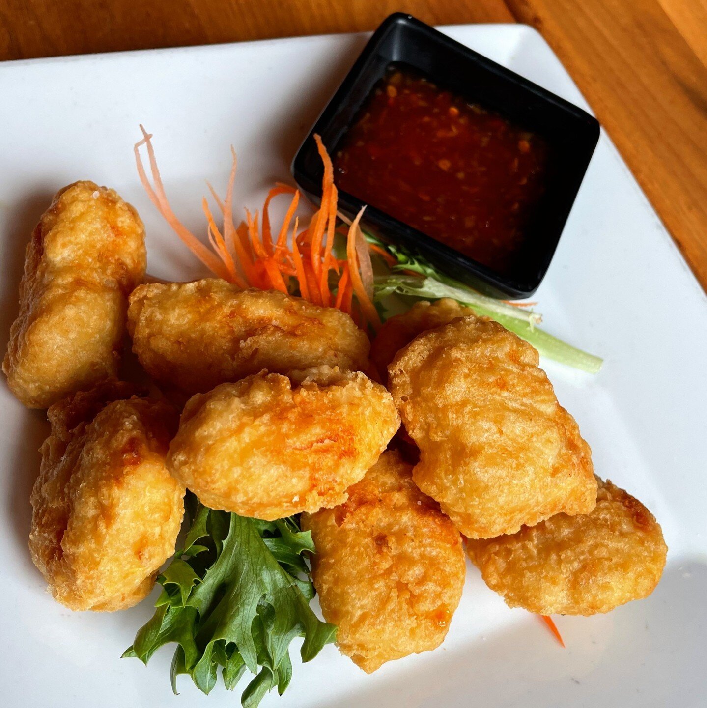 The chicken nuggets were almost nuggets of art, but they got eaten instead. 🎨 
Try our Chicken Tempura Nuggets - Only available in #SouthHadley