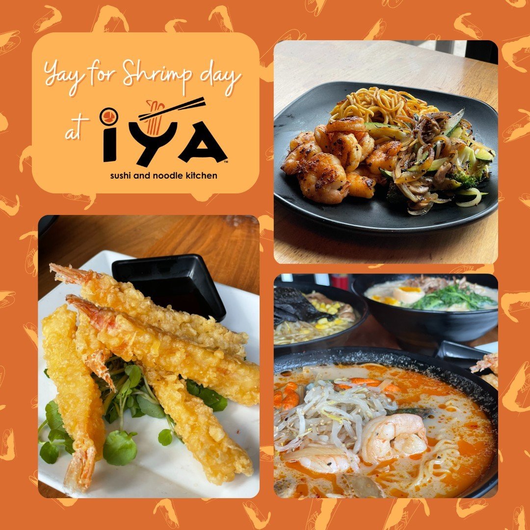 It's National Shrimp Day and we've got you covered with shrimp options! Join us and try our Shrimp Tempura, Seafood Ramen, Shrimp Hibachi and much more! 🍤#shrimpday #foodie #seafood