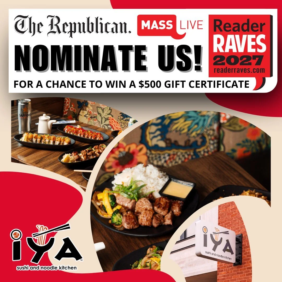 🏆 Reader Raves 2027 nominations are now open!
If we're your favorite spot for sushi, ramen, noodles, and nights out with friends, we'd be honored to have your nomination.
Thank you for supporting our team and dining with us. ❤️
Nominate us through t