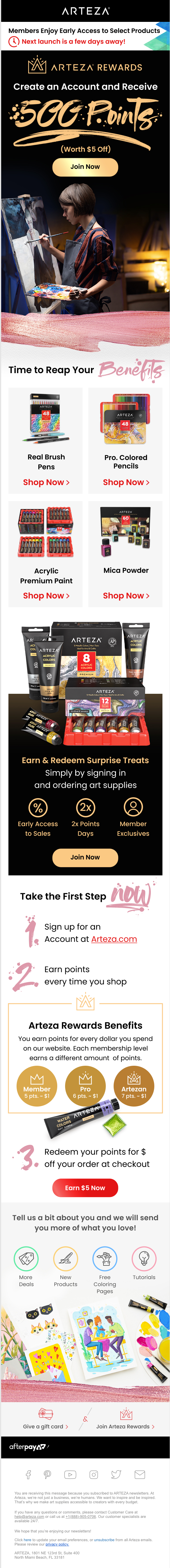 FireShot Capture 020 - Arteza® Art Supplies_ Your $5 reward is ready - Milled - milled.com.png
