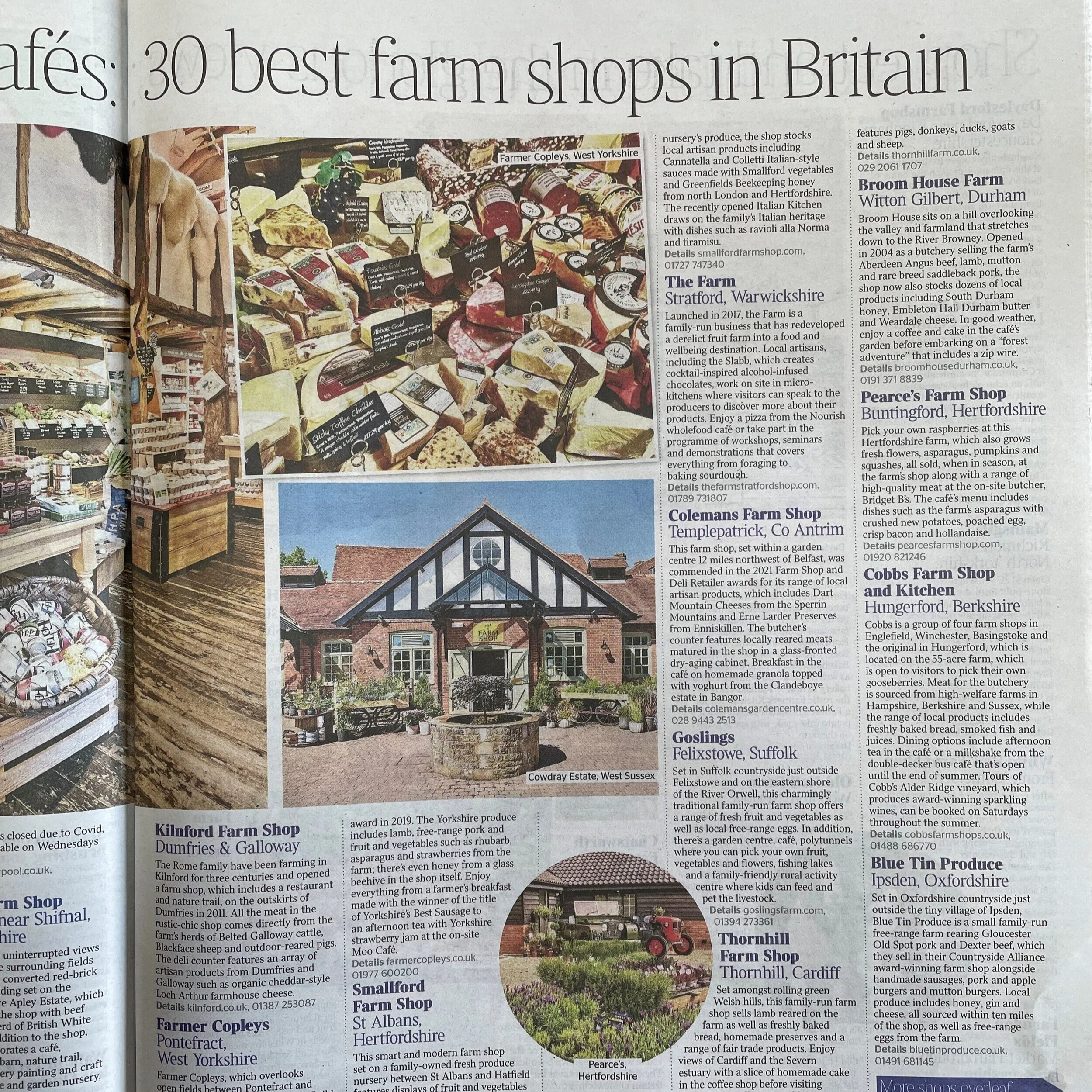 The Times: 30 best farm shops!