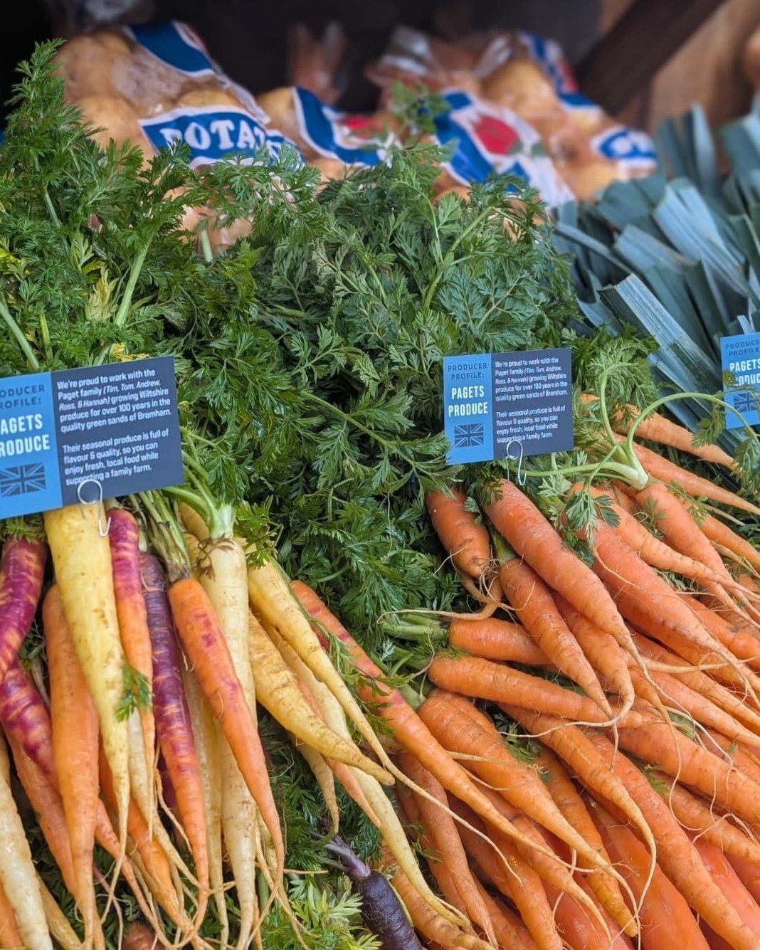 🌱We&rsquo;re proud to work with Pagets Produce, a family-run Wiltshire farm growing top-quality vegetables for over 100 years! 

Now in its fourth generation, Tim, Tom, Andrew, Ross &amp; Hannah keep the family values alive: respect for the land, a 