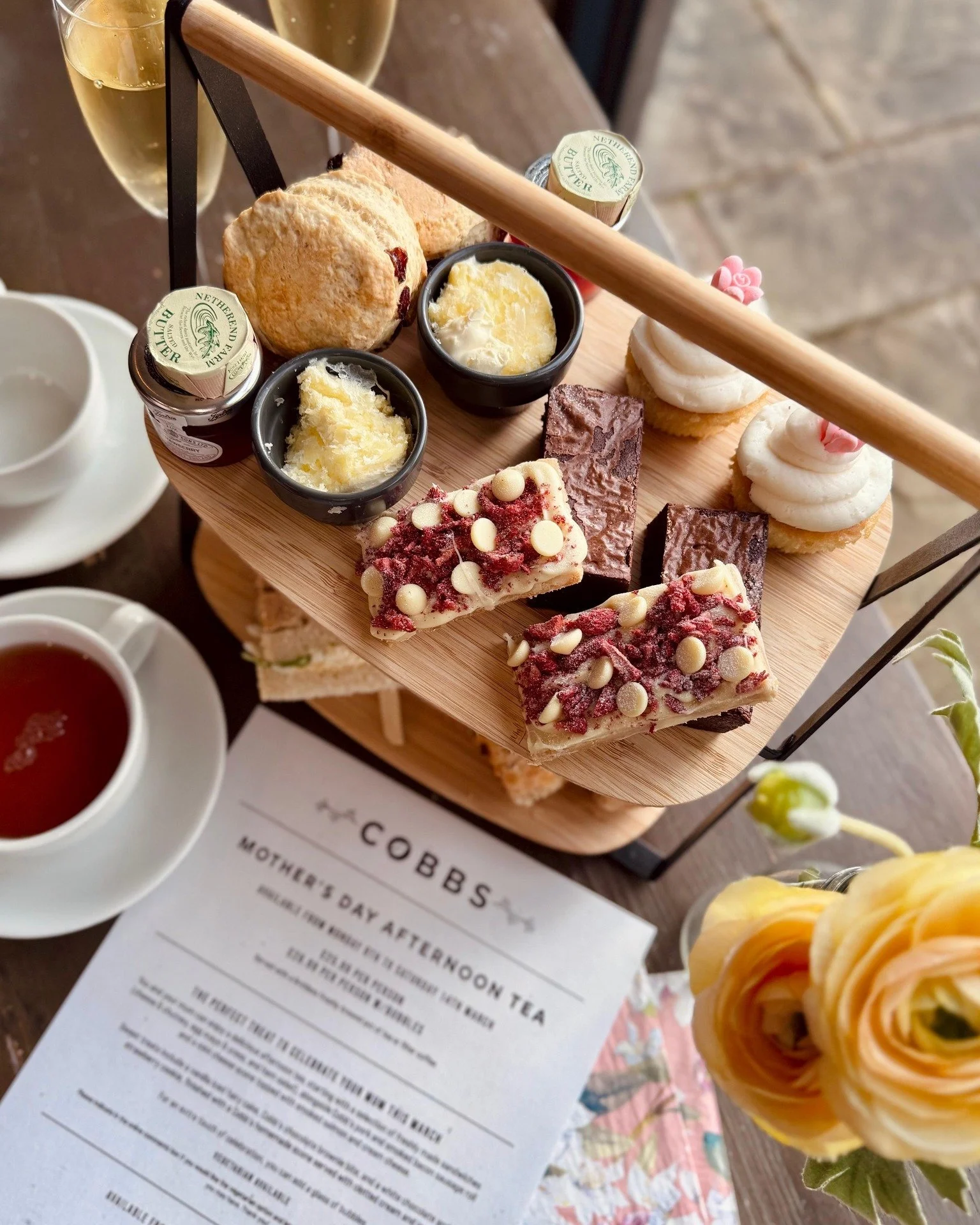 Celebrate Mother&rsquo;s Day at Cobbs 🌸💕

You and your mum can enjoy a delightful Afternoon Tea in the run-up to Mothering Sunday, available Monday 9th &ndash; Saturday 14th from 1.30pm in our Cobbs caf&eacute;s 🫖✨

Indulge in a tempting selection