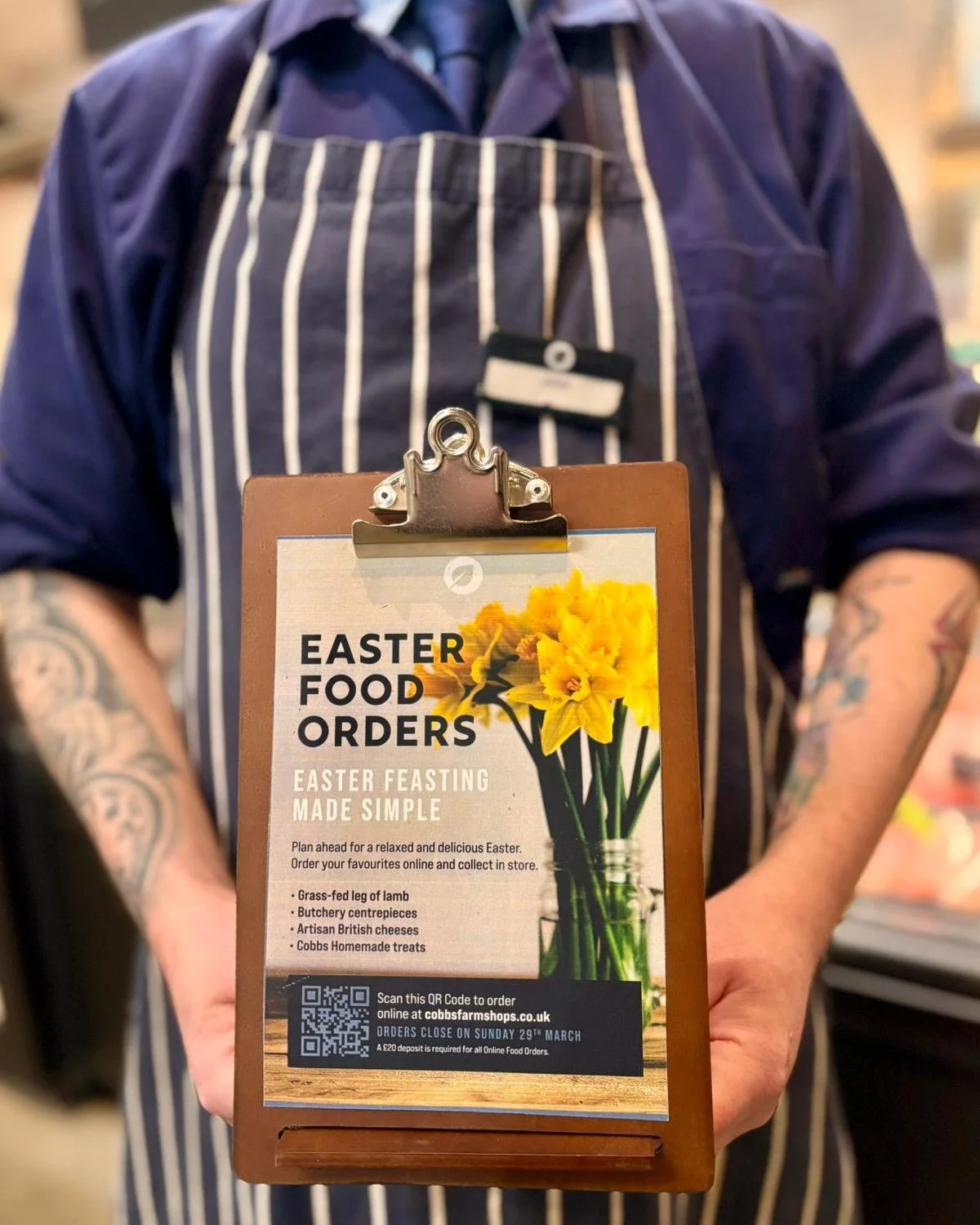 Online Easter Orders - 5 days to go!🖥️🥕🥩

Discover a delicious selection of premium meats, artisan cheeses, and Cobbs homemade favourites, everything you need for a truly special Easter weekend!🐣🐰

Plan ahead and order your favourites online for
