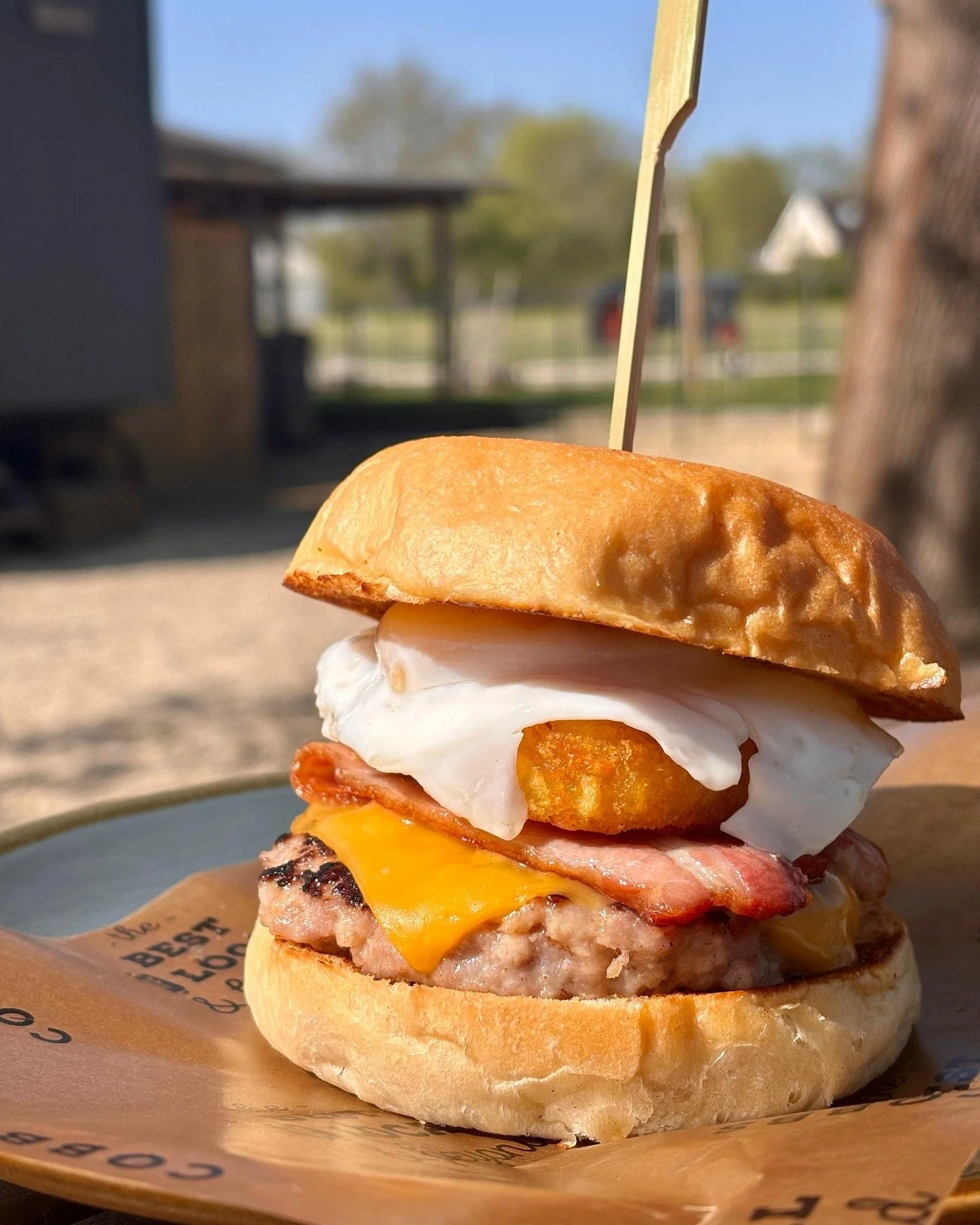 Menu highlight 😋🍽️

Have you tried our Fully Loaded Breakfast Bap yet? ✨

Packed with our butcher&rsquo;s sausage patty, melted cheese, smoked streaky bacon, a crispy hash brown, and a perfectly fried free-range egg, all served in a soft brioche ba