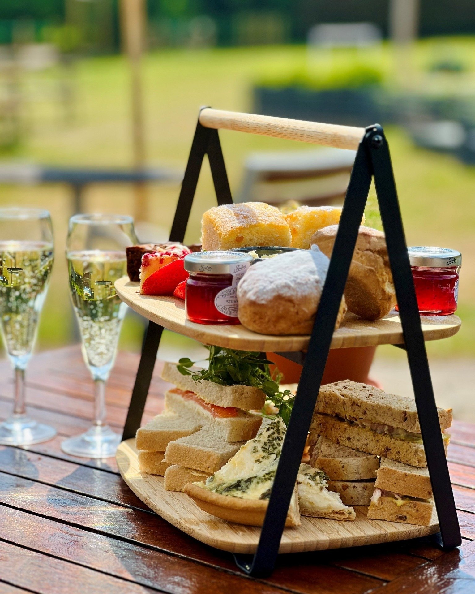 Menu item Monday - Afternoon Tea🍓🥂

Indulge with friends or family in a delightful spread featuring an array of finger sandwiches, Cobbs&rsquo; homemade sausage rolls, and quiche. Enjoy freshly baked fruit scones served with strawberry jam and clot