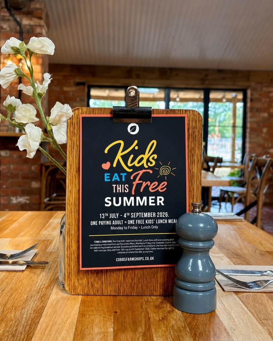 🌞Kids Eat Free This Summer!🍽️👧👦

Looking for an easy and affordable family lunch this summer? We've got you covered!

From now until 4th September 2026, children can enjoy a FREE meal from our Kids' Lunch Menu when accompanied by one paying adult