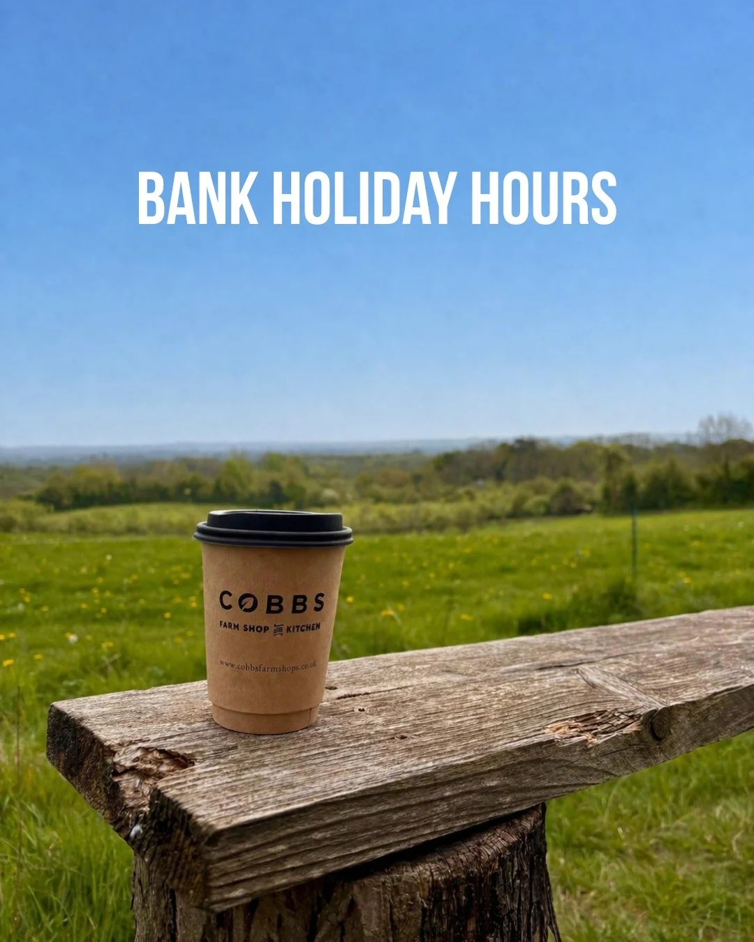 Bank Holiday Weekend Opening Hours☀️

Saturday 29th August:
🚜Farm Shop: 9am&ndash;5pm
☕Cafe: 9am - 4pm

Sunday 30th August:
🚜Farm Shop: 10am&ndash;4pm
☕Cafe: 10am - 4pm

Monday 31st August:
🚜Farm Shop: 10am&ndash;4pm
☕Cafe: 10am - 4pm

(Please not