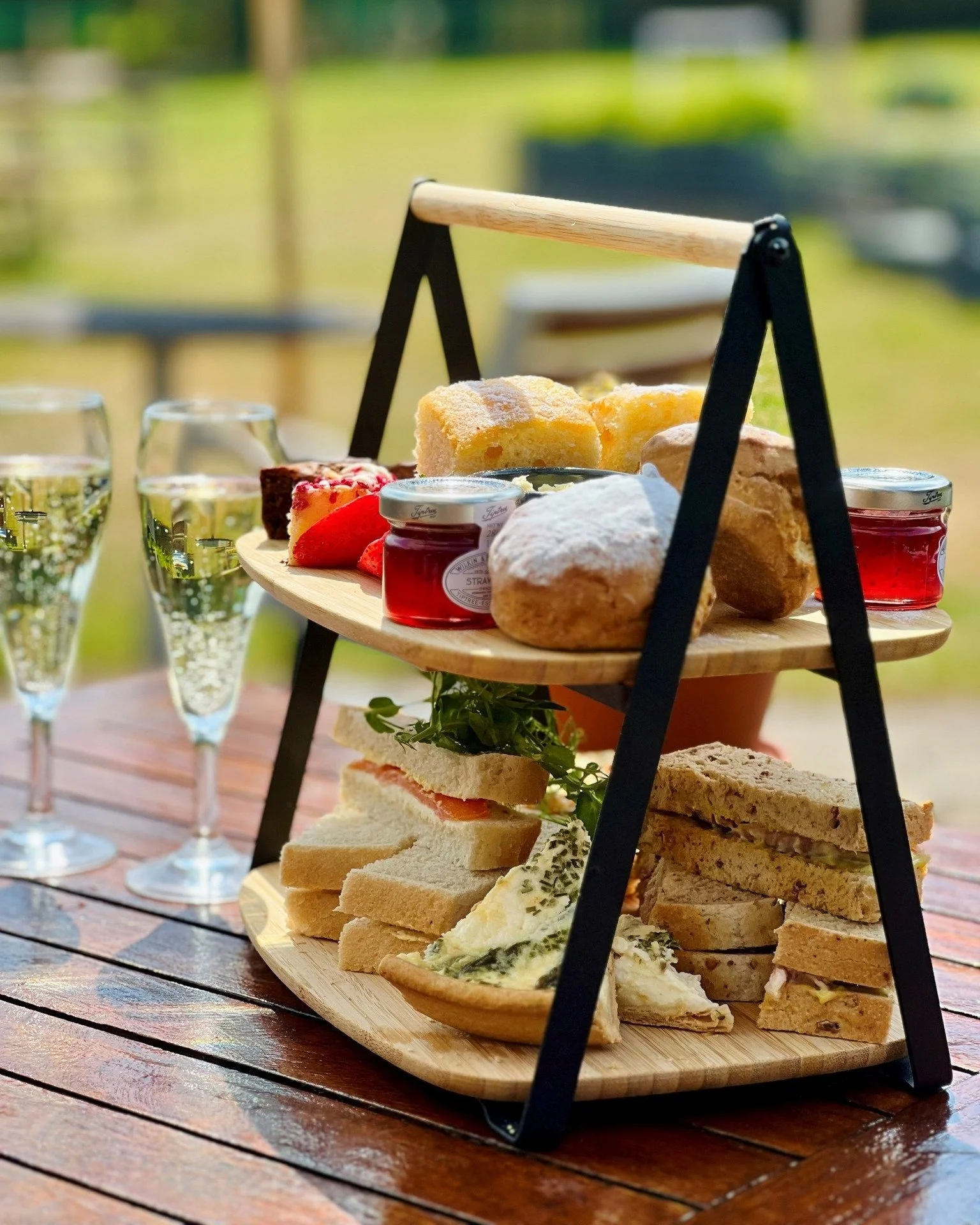 Fancy an Afternoon Tea? 🫖🍁

Enjoy a selection of delicate finger sandwiches, Cobbs&rsquo; homemade sausage rolls and quiche, followed by freshly baked fruit scones with strawberry jam and clotted cream.

And to finish, indulge in a tempting selecti