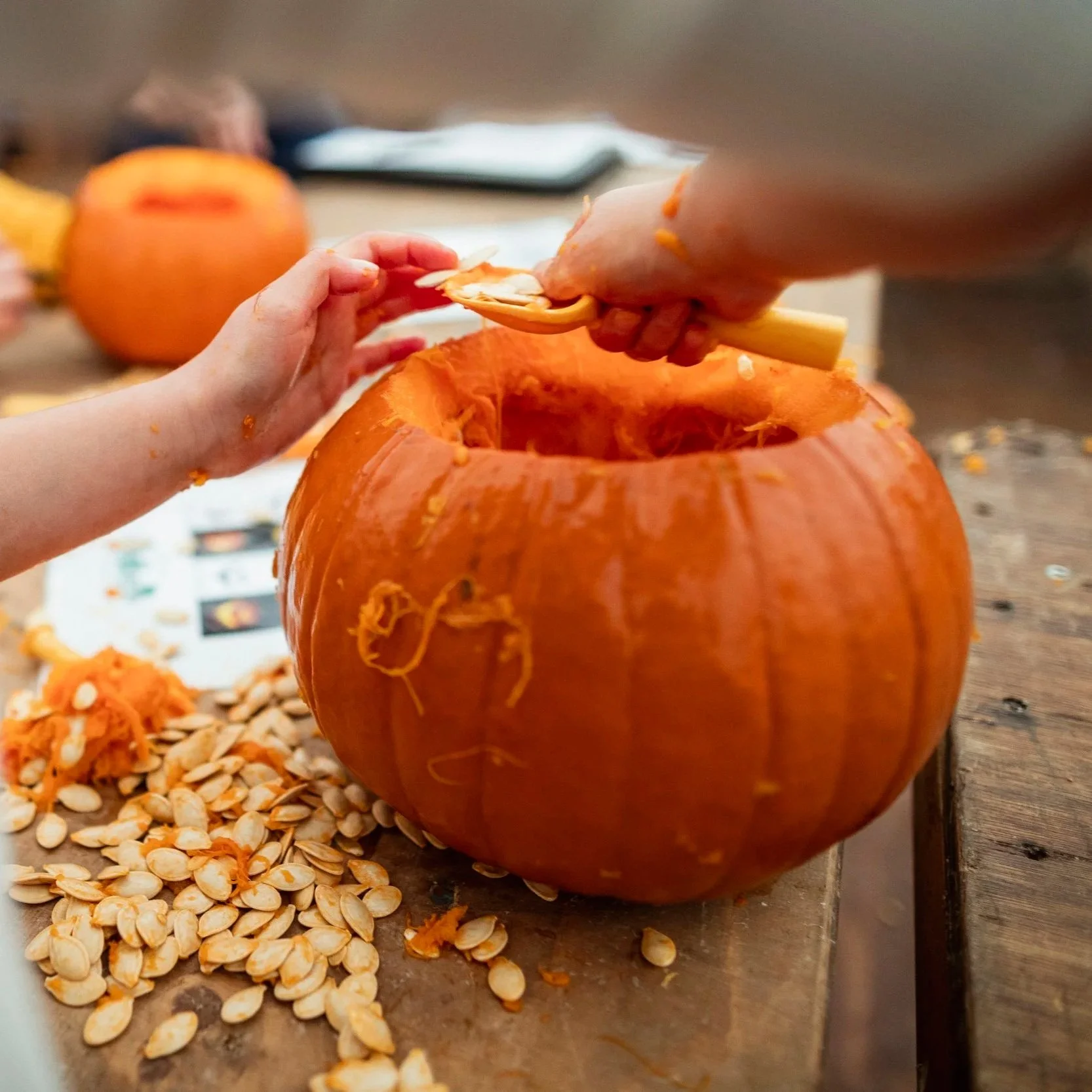 Pumpkin Carving At Cobbs Play Barn