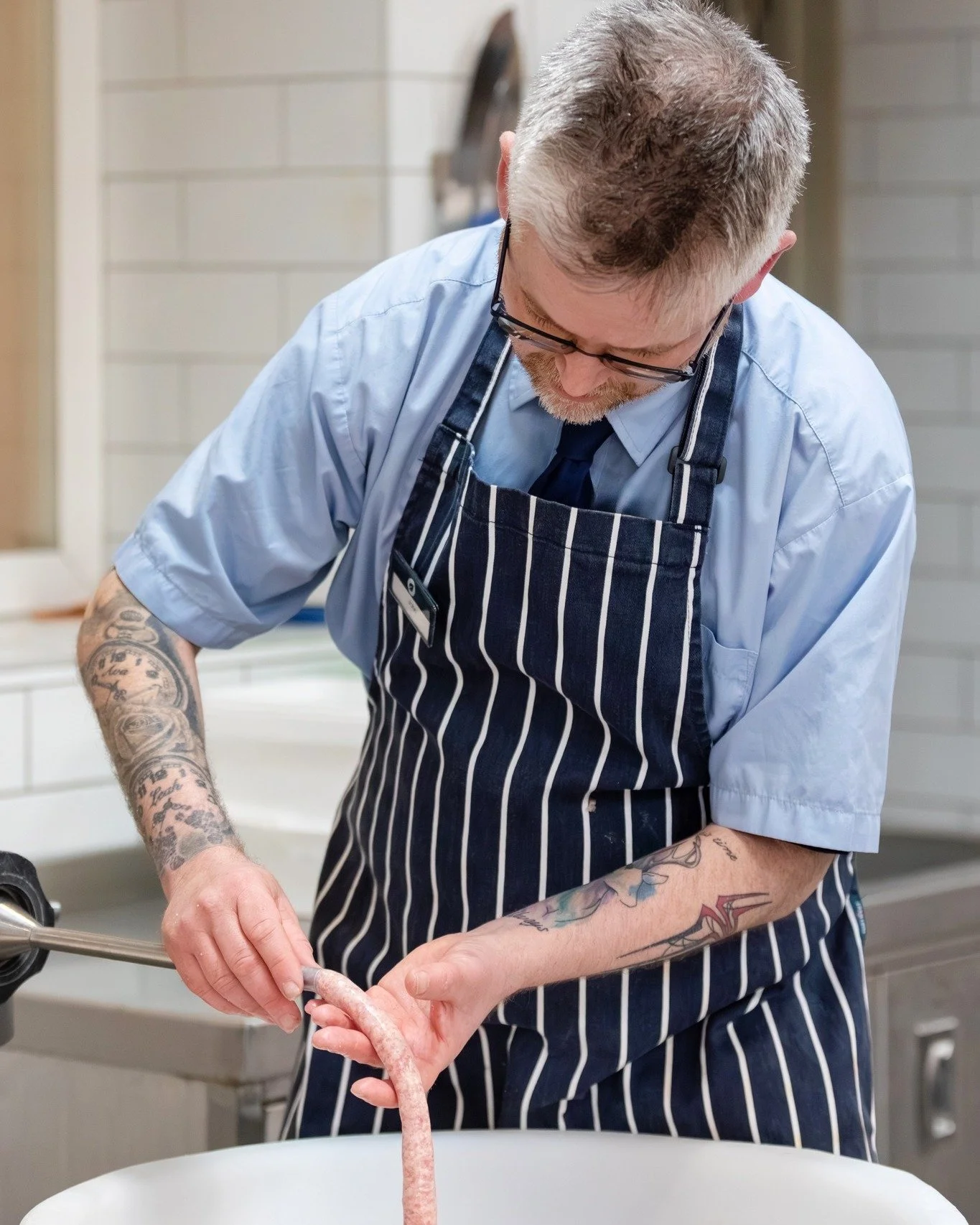 🌭Sausage Making Workshop🌭

Get ready to roll up your sleeves (literally!) in this fun and interactive workshop led by our skilled butchers. You'll learn traditional sausage-making techniques, craft your own delicious sausages to take home, and enjo