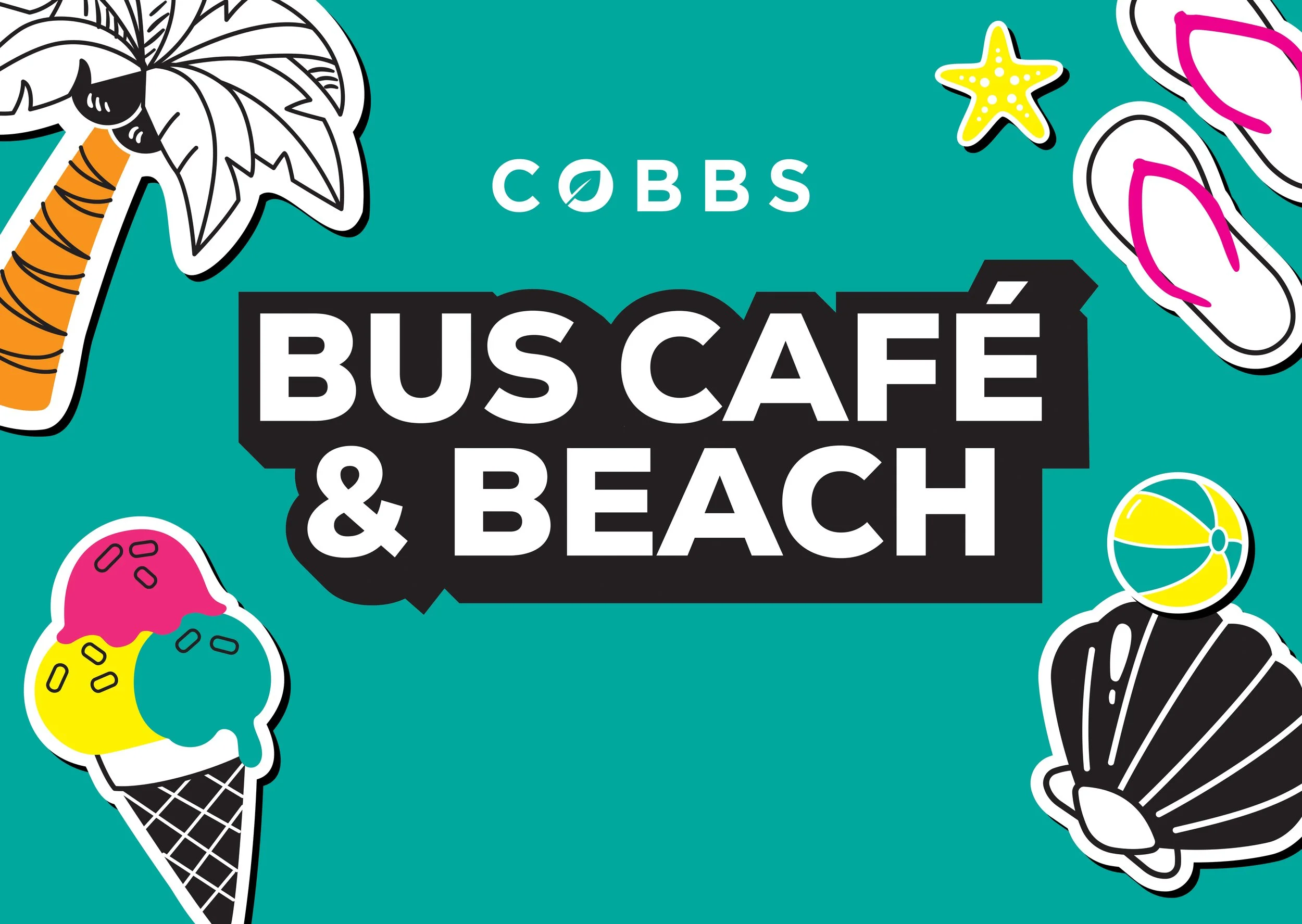 Vist our Bus Café &amp; Beach on Cobbs Farm