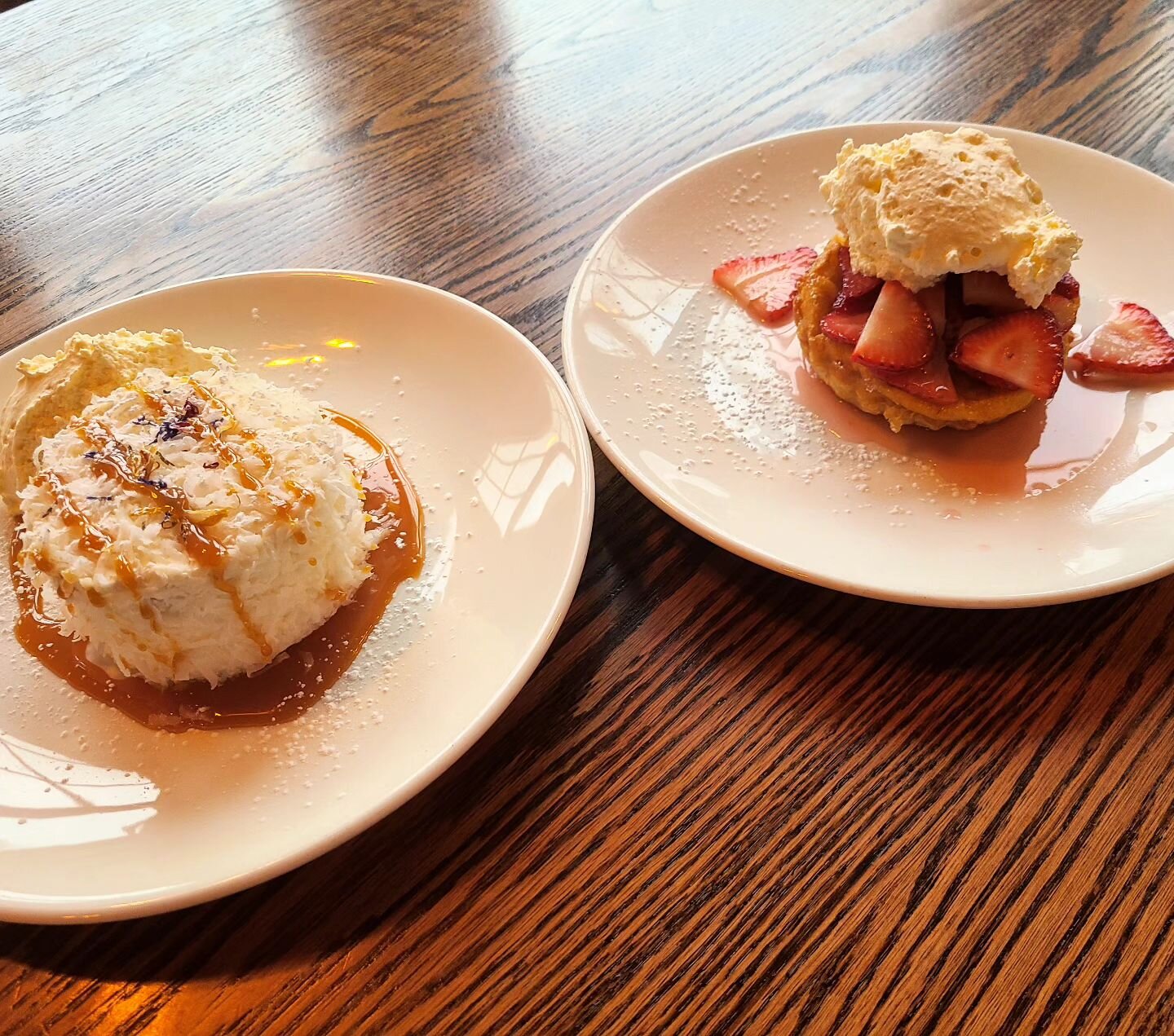 New desserts in this weekend from @lemonbakeryonline !!!

-- Coconut cake with Swiss buttercream and dulce de leche
-- Vanilla cream tart with Limoncello macerated strawberries

We are so happy to be featuring a local Amherst baker and showcasing the