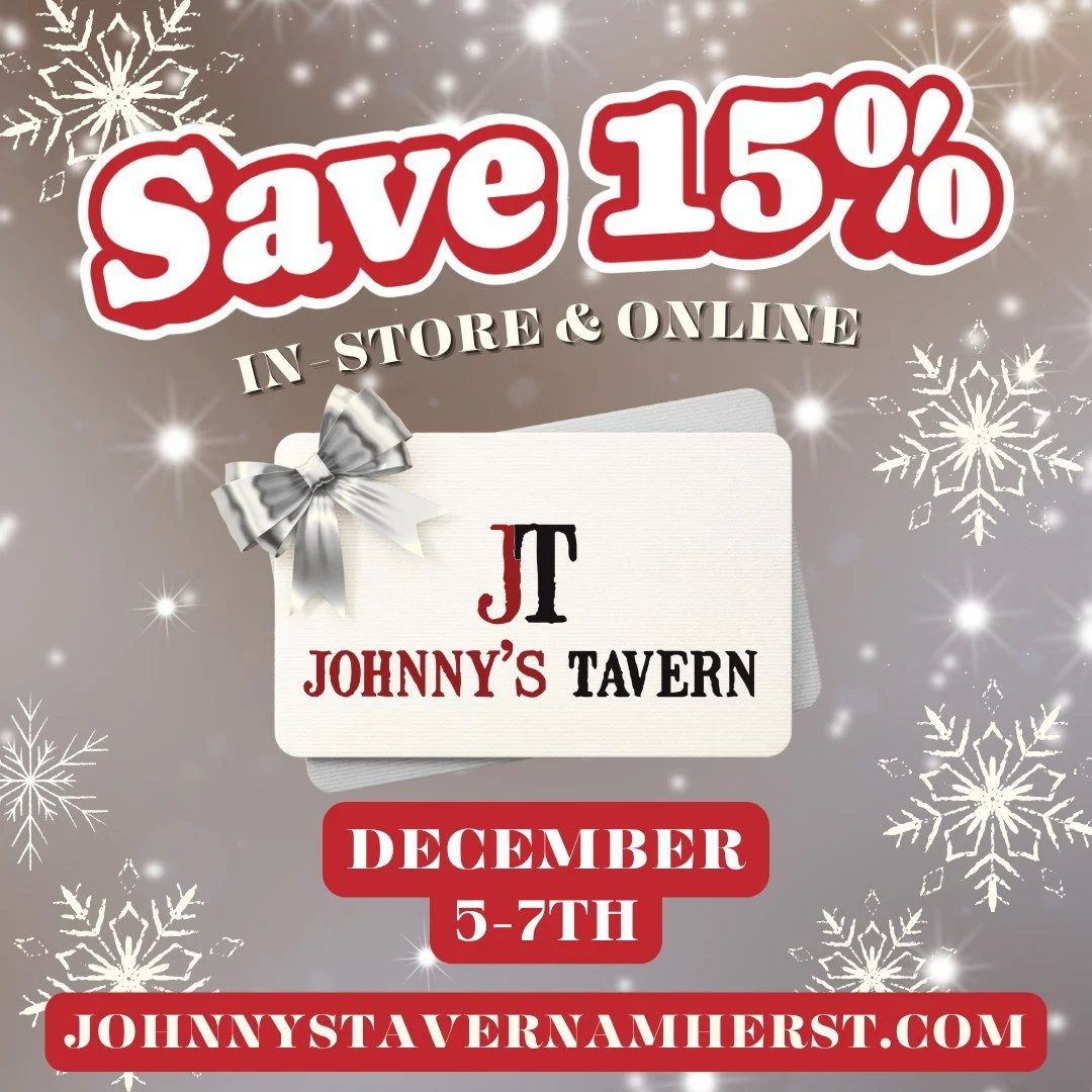 🎉 IT&rsquo;S HERE! 🎉 From Dec 5&ndash;7, enjoy 15% off all Johnny&rsquo;s Tavern gift cards!
No limits. No codes. Just savings.
Perfect for gifting (or keeping for yourself 😉)
Available 12/5&ndash;12/7 only!
Don&rsquo;t miss out!
#giftcardsale #ho
