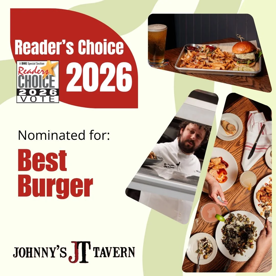 A good burger speaks for itself 🍔🔥
Johnny&rsquo;s Tavern is officially nominated for Best Burger in the 2026 Gazette Readers Poll, and we&rsquo;d appreciate your support!
If you&rsquo;ve stopped in for one of your favorites, help us take home the t