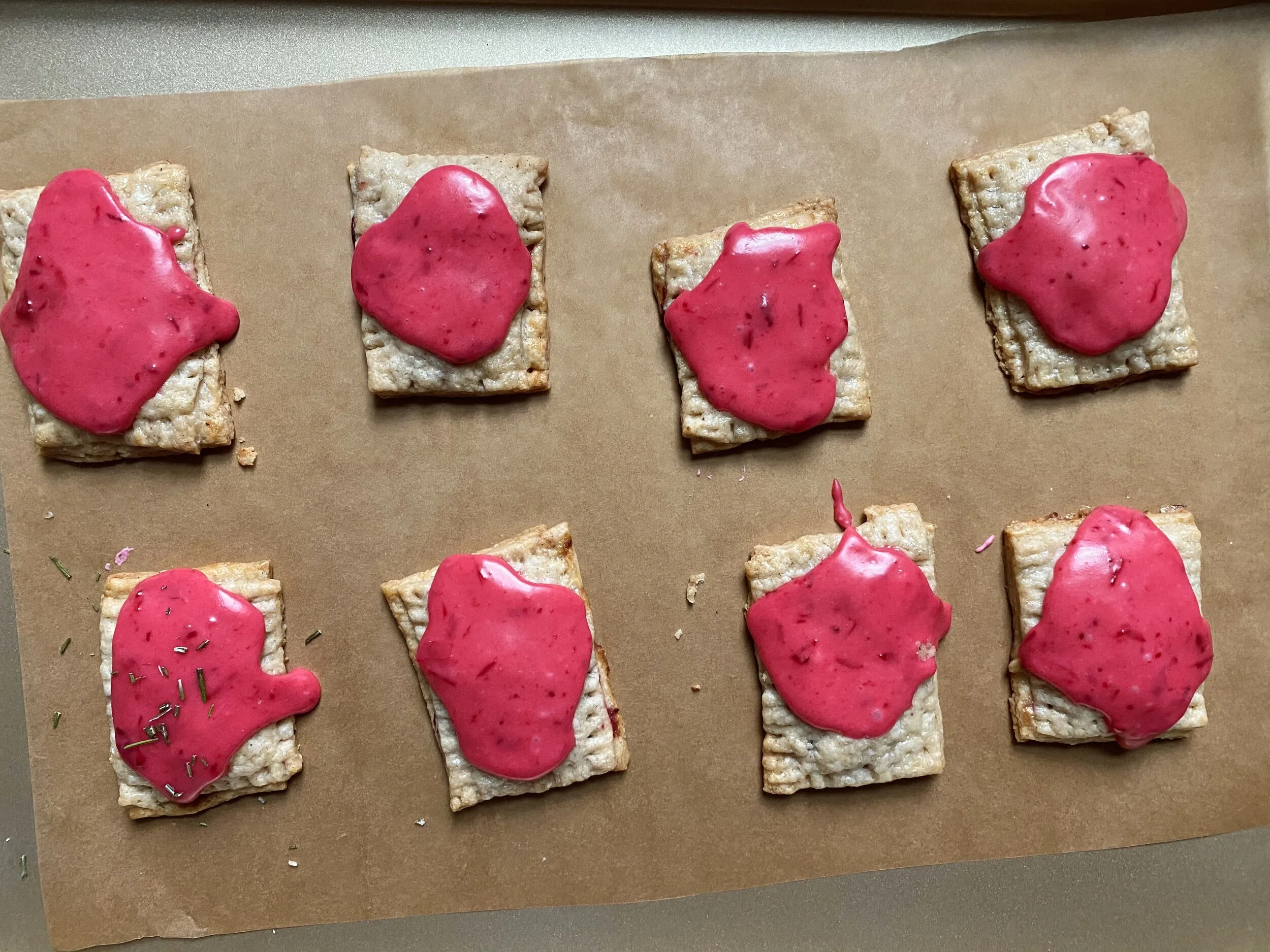 Cranberry Cream Cheese Mini Poptarts