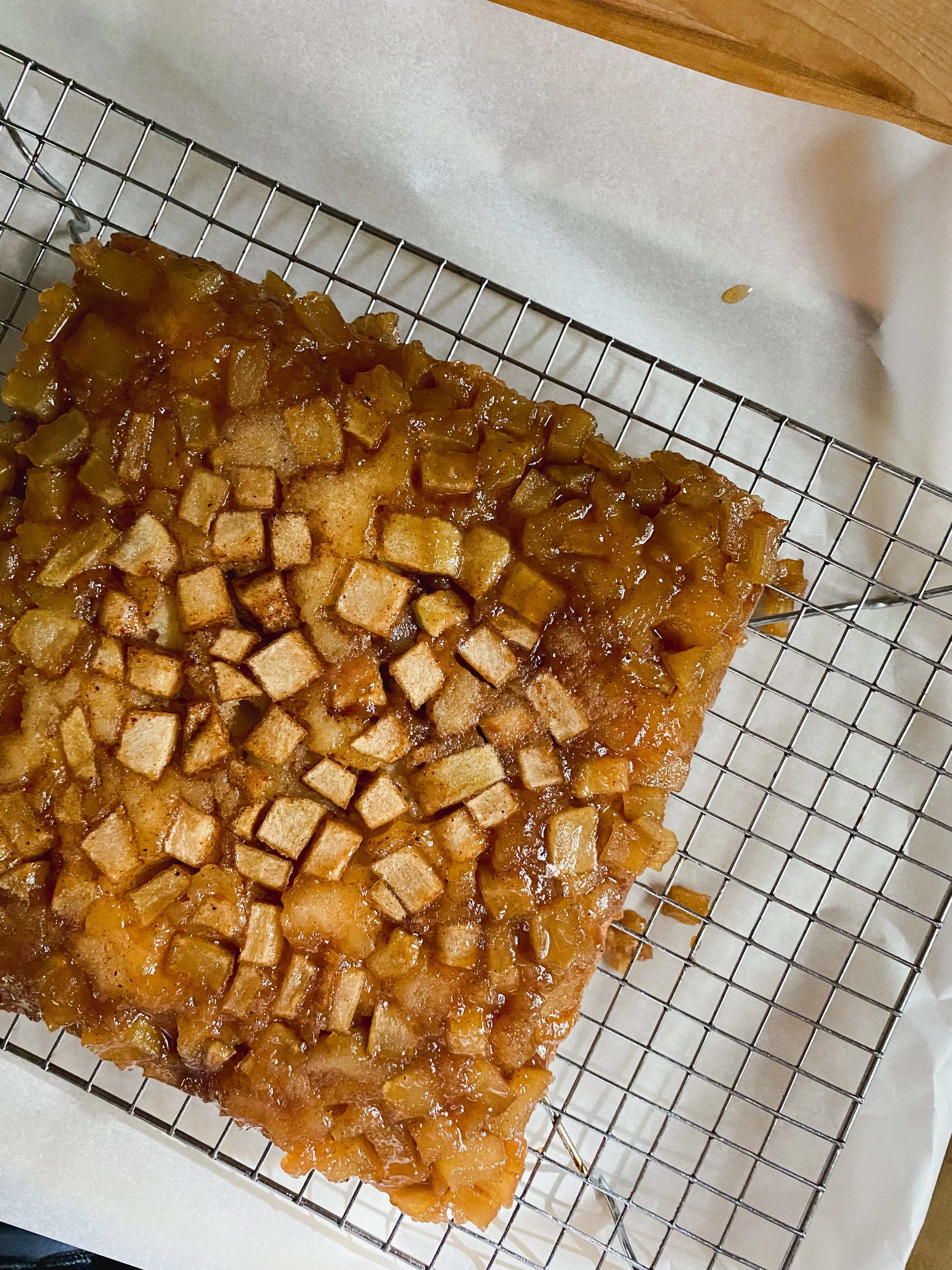 Caramel Apple Upside Down Cake