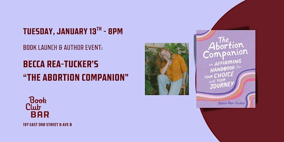 NYC: Launch Event, The Abortion Companion @ Book Club Bar w/ Kylie Cheung