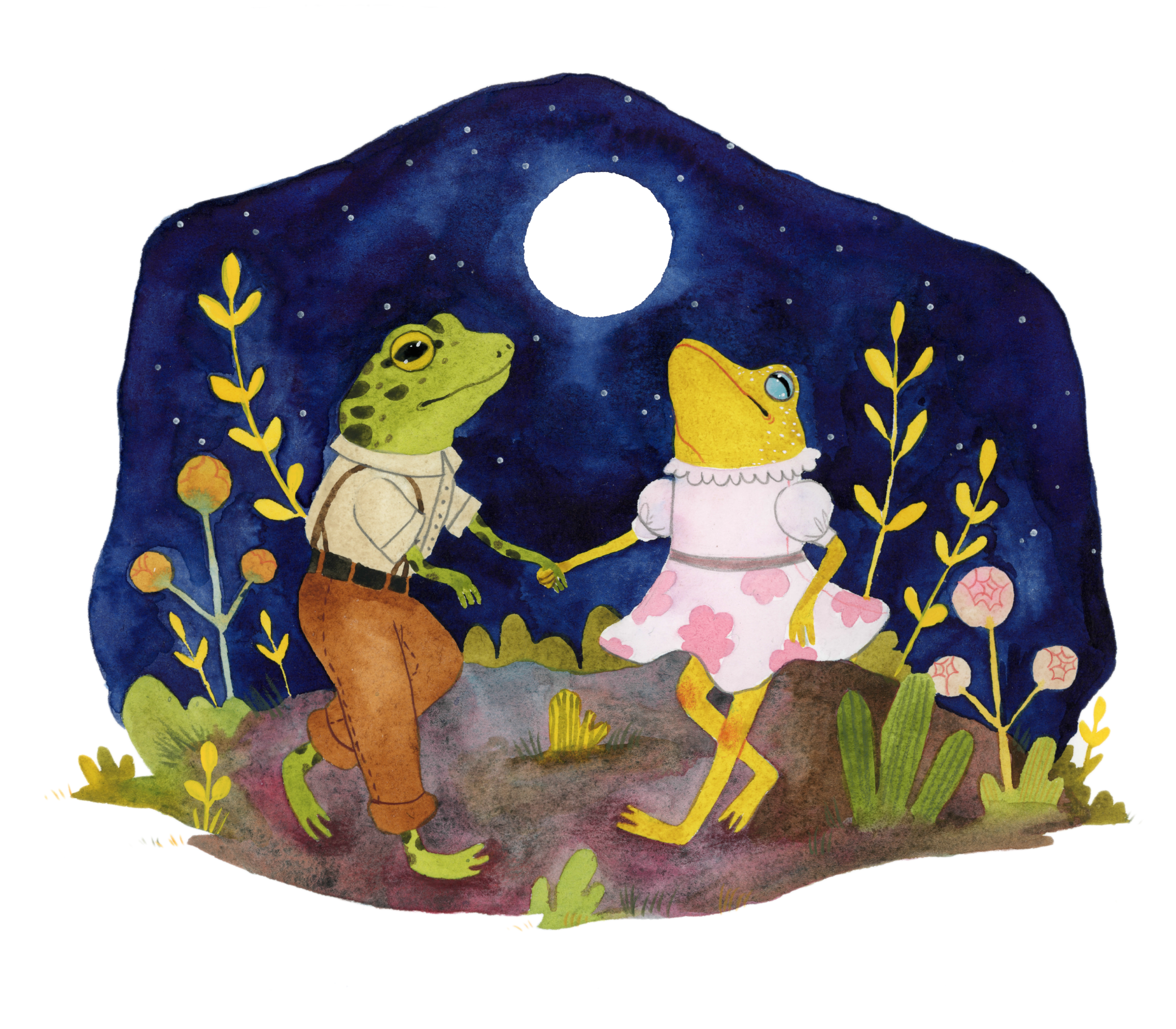 Frogs at Moonlight