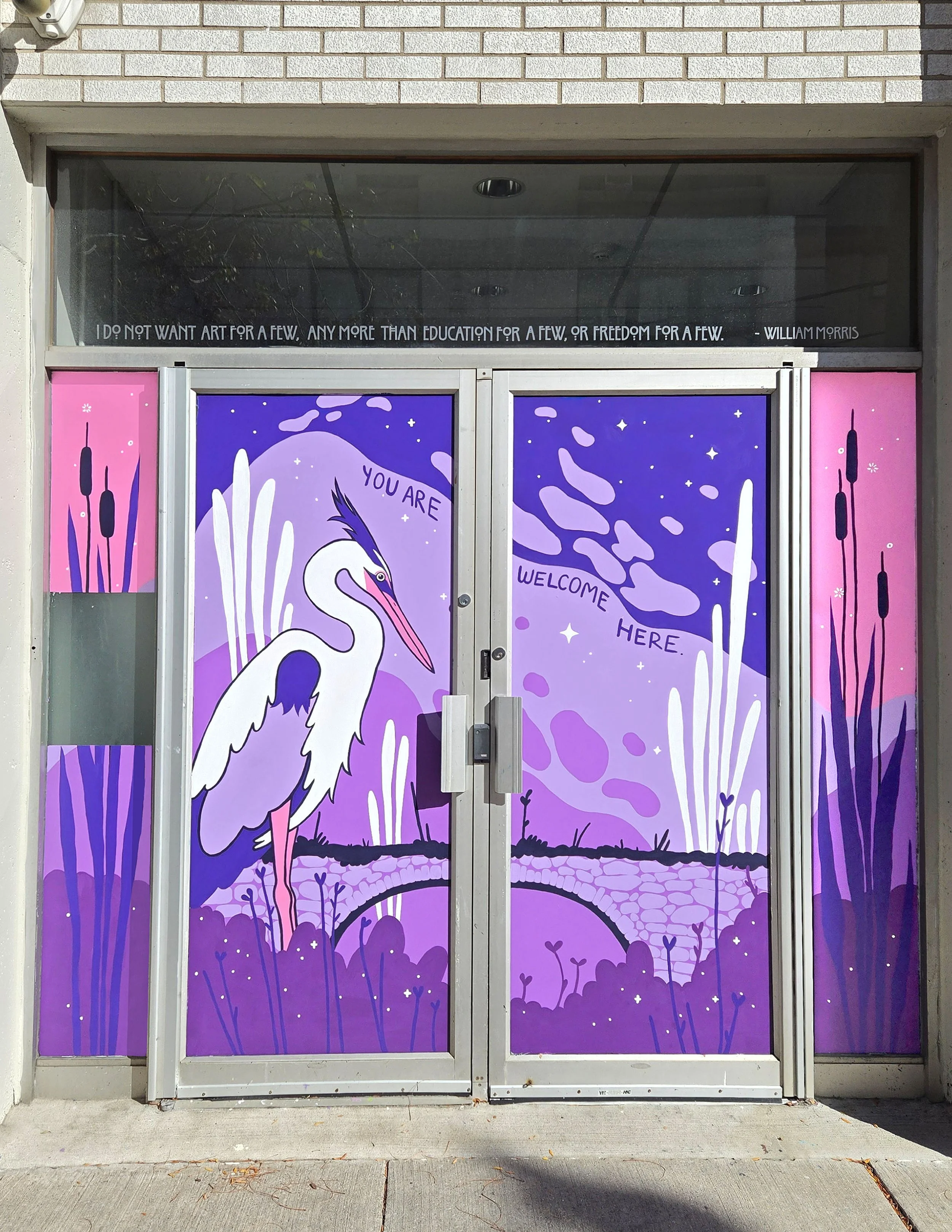 The Junction's Window Wonderland Mural, 2025