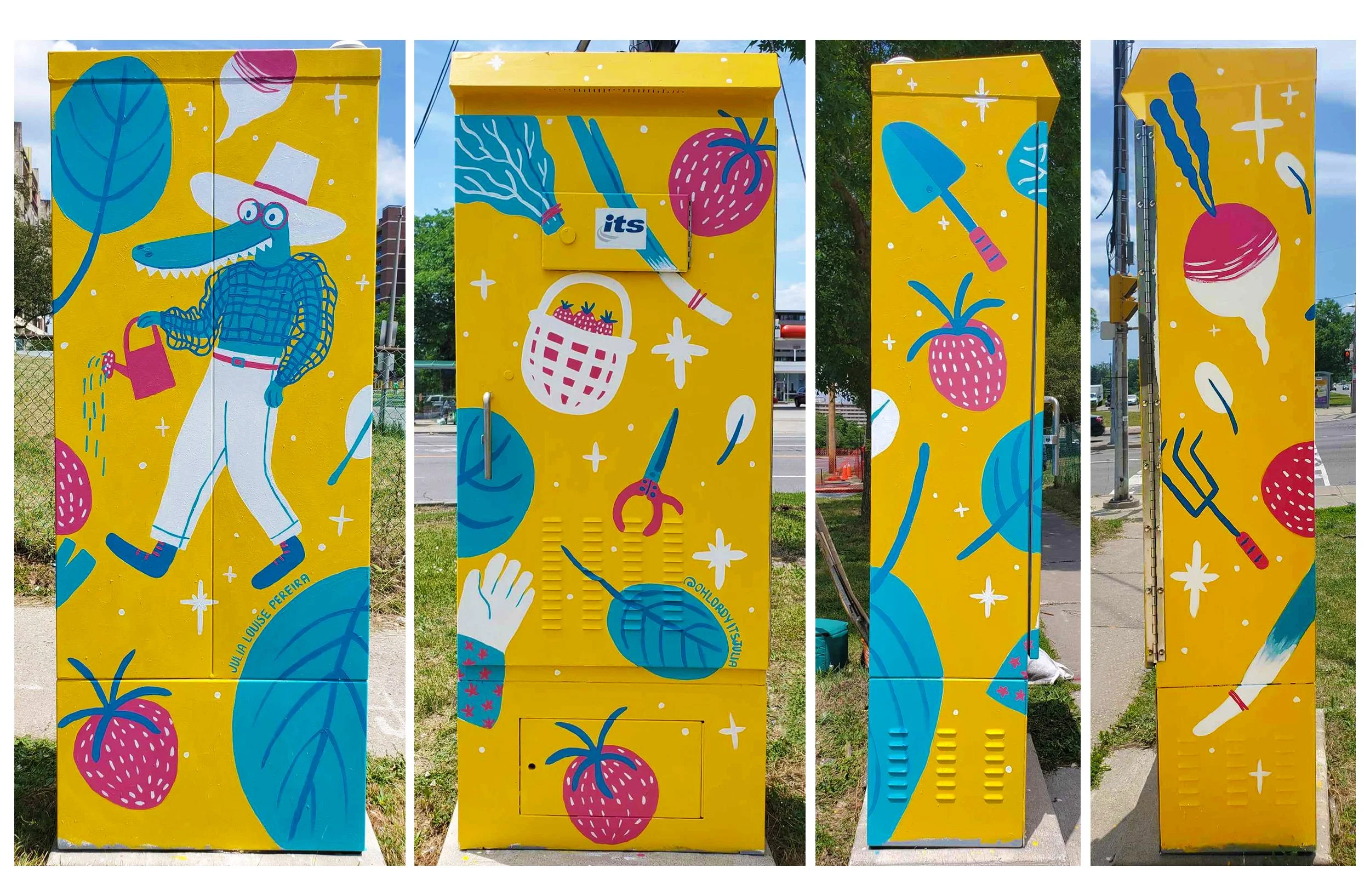 Traffic Box Mural for StreetARToronto, 2021