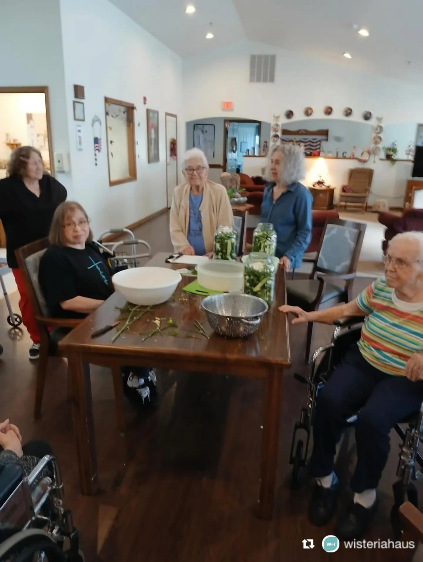 Repost from @wisteriahaus
&bull;
Who knew cucumbers could bring so much joy? 🥒 Residents enjoyed a flavorful day of pickle making!
.
.
.
#AssistedLiving #SeniorLiving