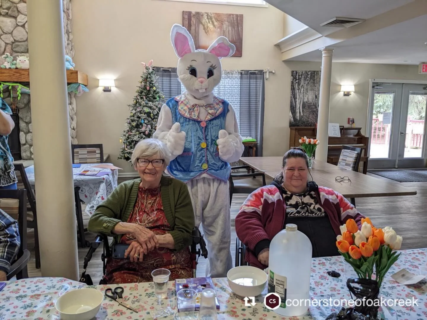 Repost from @cornerstoneofoakcreek
&bull;
Hoppy Easter from our wonderful residents! 🐰🌷 Our Easter celebration was full of joy and togetherness. Wishing everyone a beautiful Easter filled with love, laughter, and sunshine! 
.
.
.
#AssistedLiving #S