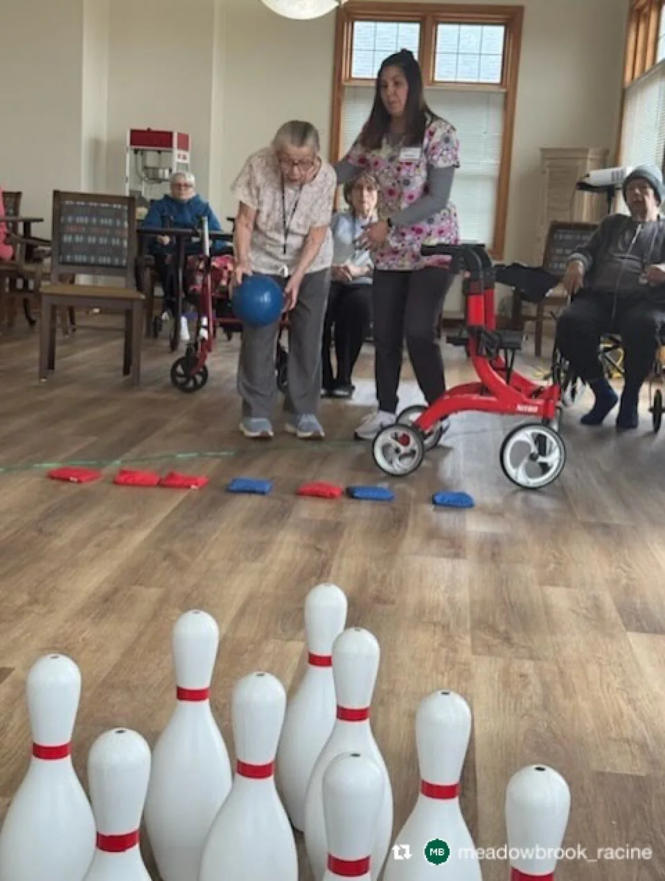 Repost from @meadowbrook_racine
&bull;
Strikes, smiles, and lots of laughter! 🎳 Our residents had a ball hitting the lanes and cheering each other on&mdash;proving a little competition is fun.
.
.
.
#AssistedLiving #SeniorLiving